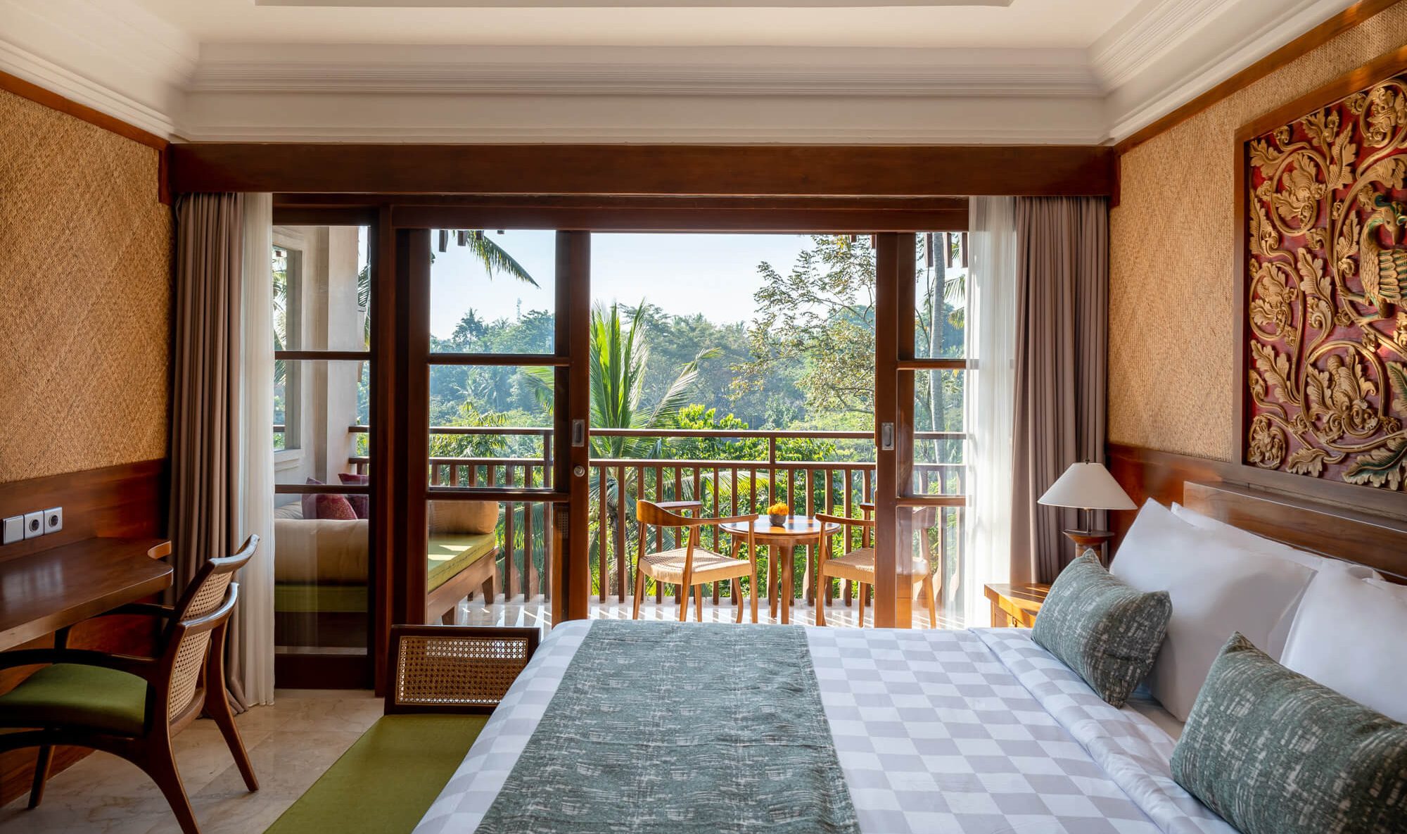 Arkamara Suite Jungle in het Arkamara Dijiwa Ubud op Bali in Indonesie