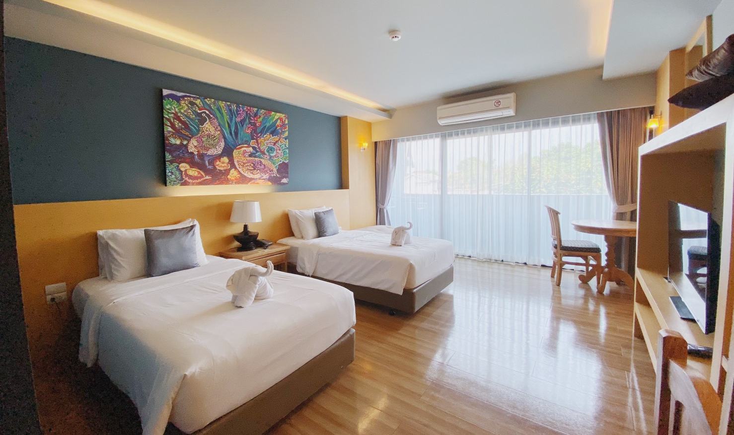 Thailand-Chiang-Mai-Le-Naview-Prasingh-deluxe-kamer-twin-bed