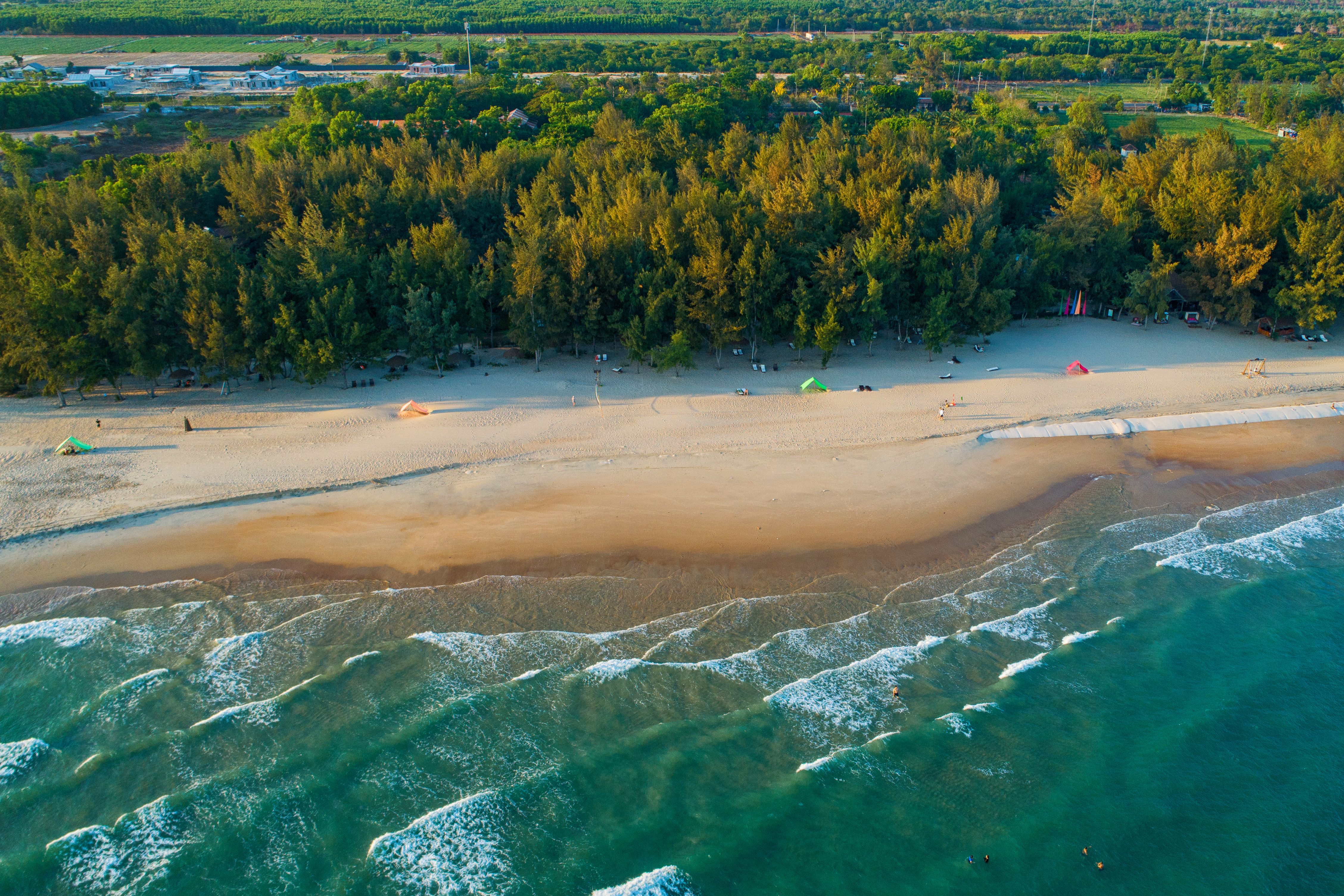 Strand bij het Ho Tram Beach Boutique Resort in Vietnam