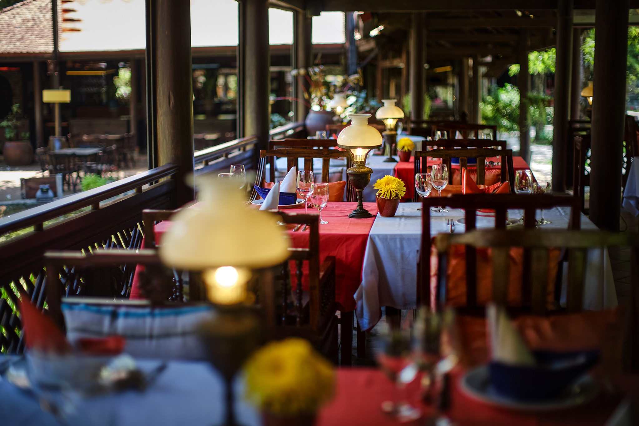 Gecko Restaurant binnen in het Ho Tram Beach Boutique Resort in Vietnam