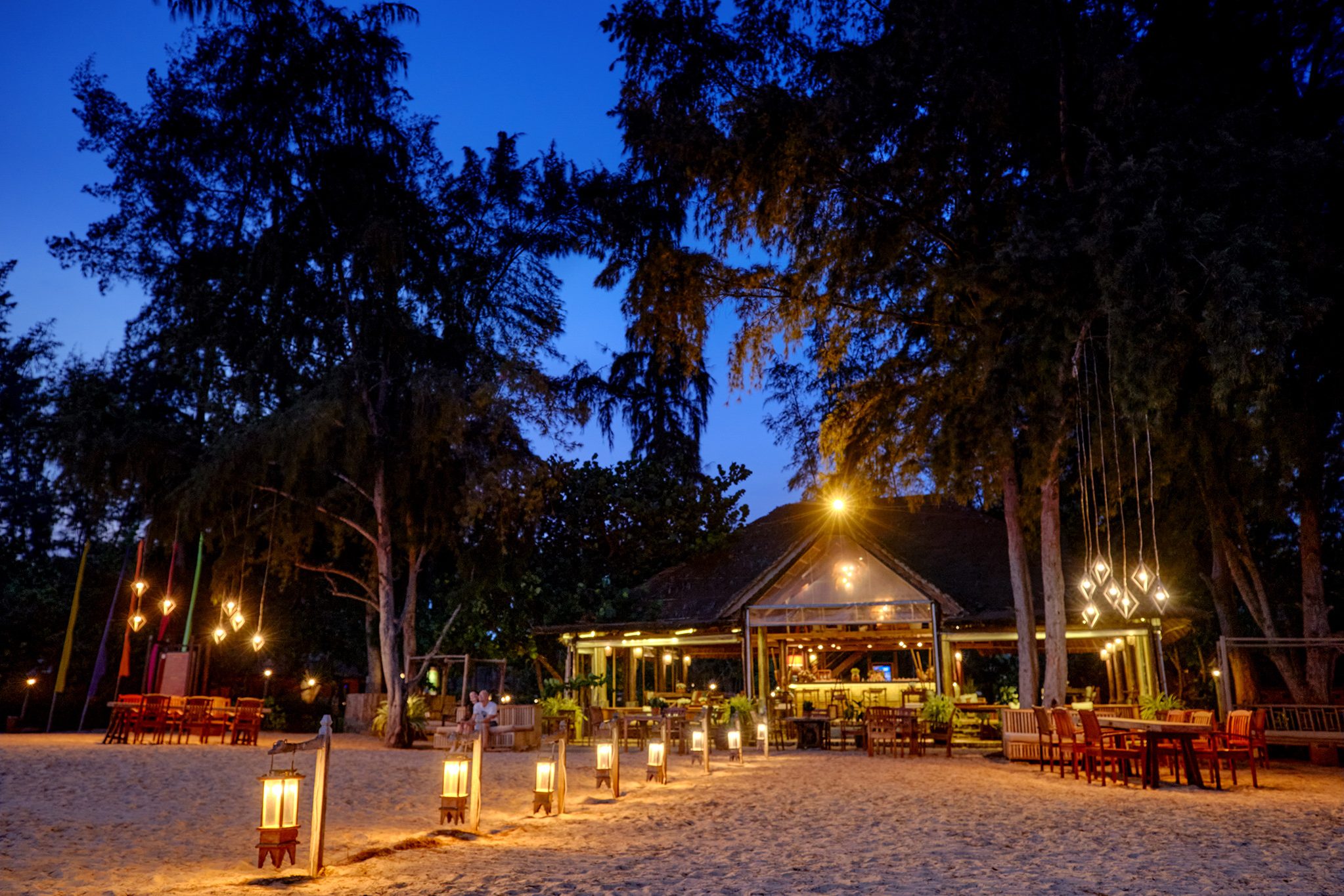 Nautical Beach Bar in het Ho Tram Beach Boutique Resort in Vietnam