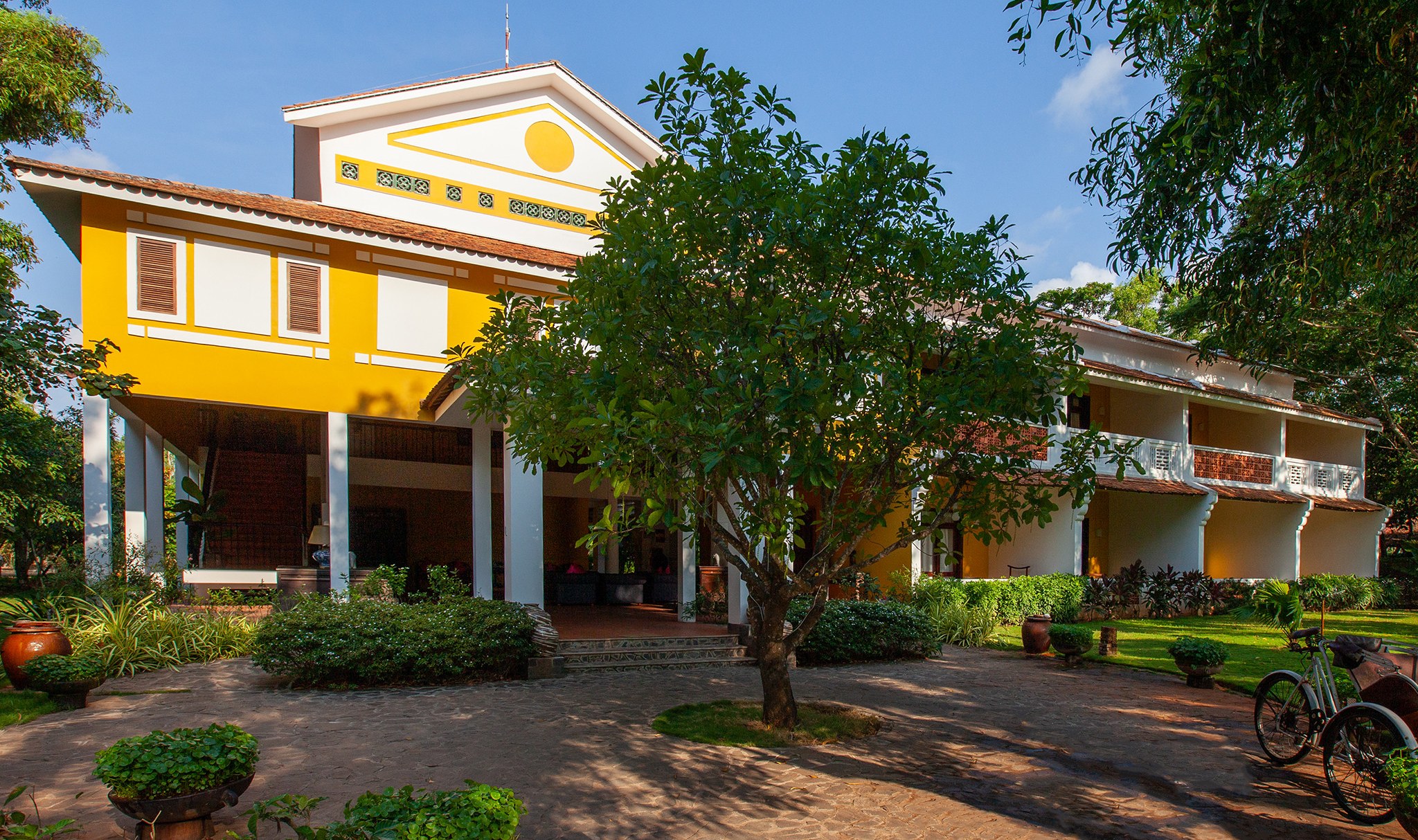 Hoi An building met de Garden kamers in het Ho Tram Beach Boutique Resort in Vietnam