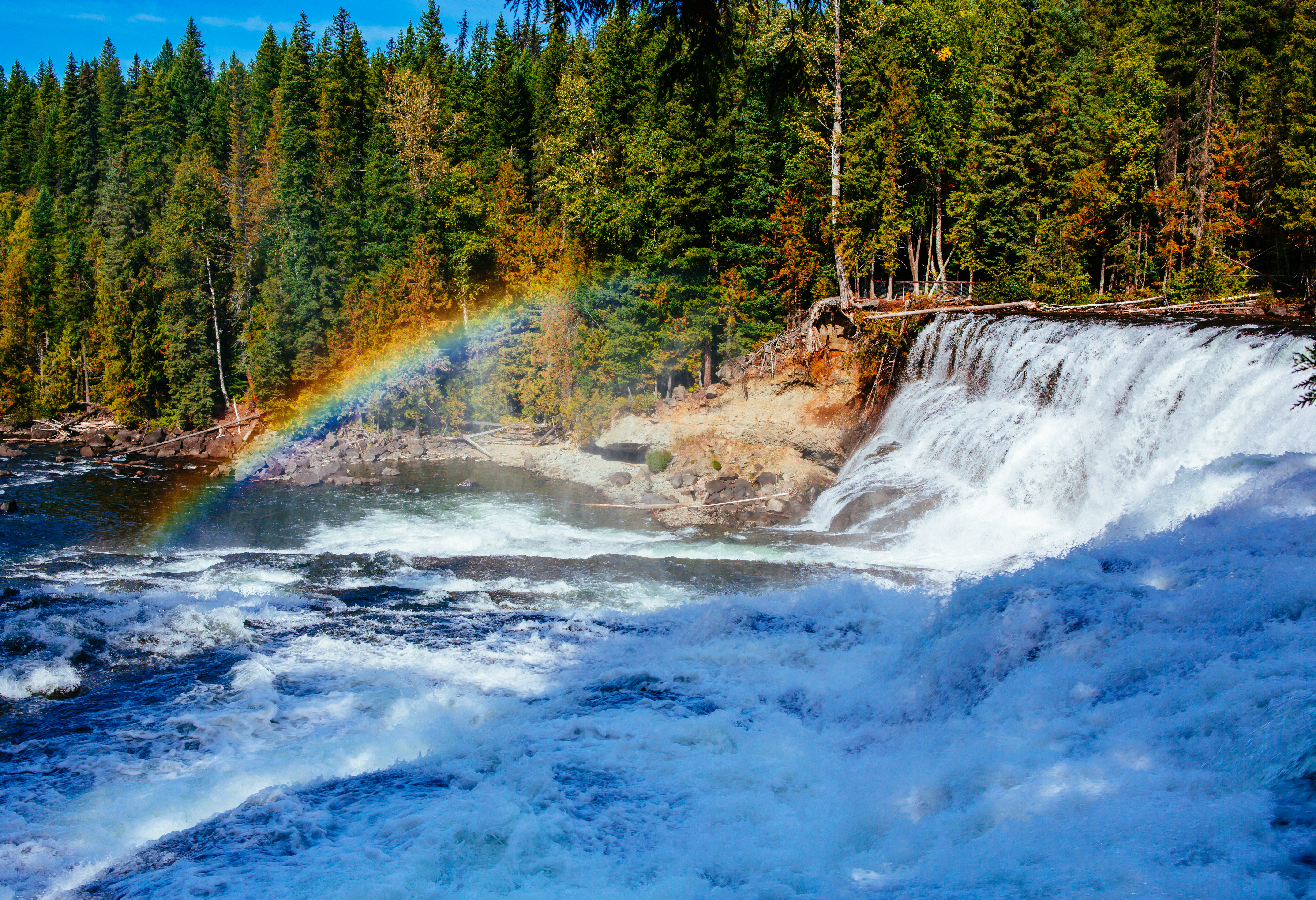 Waterval in Wells Gray Provincial Park