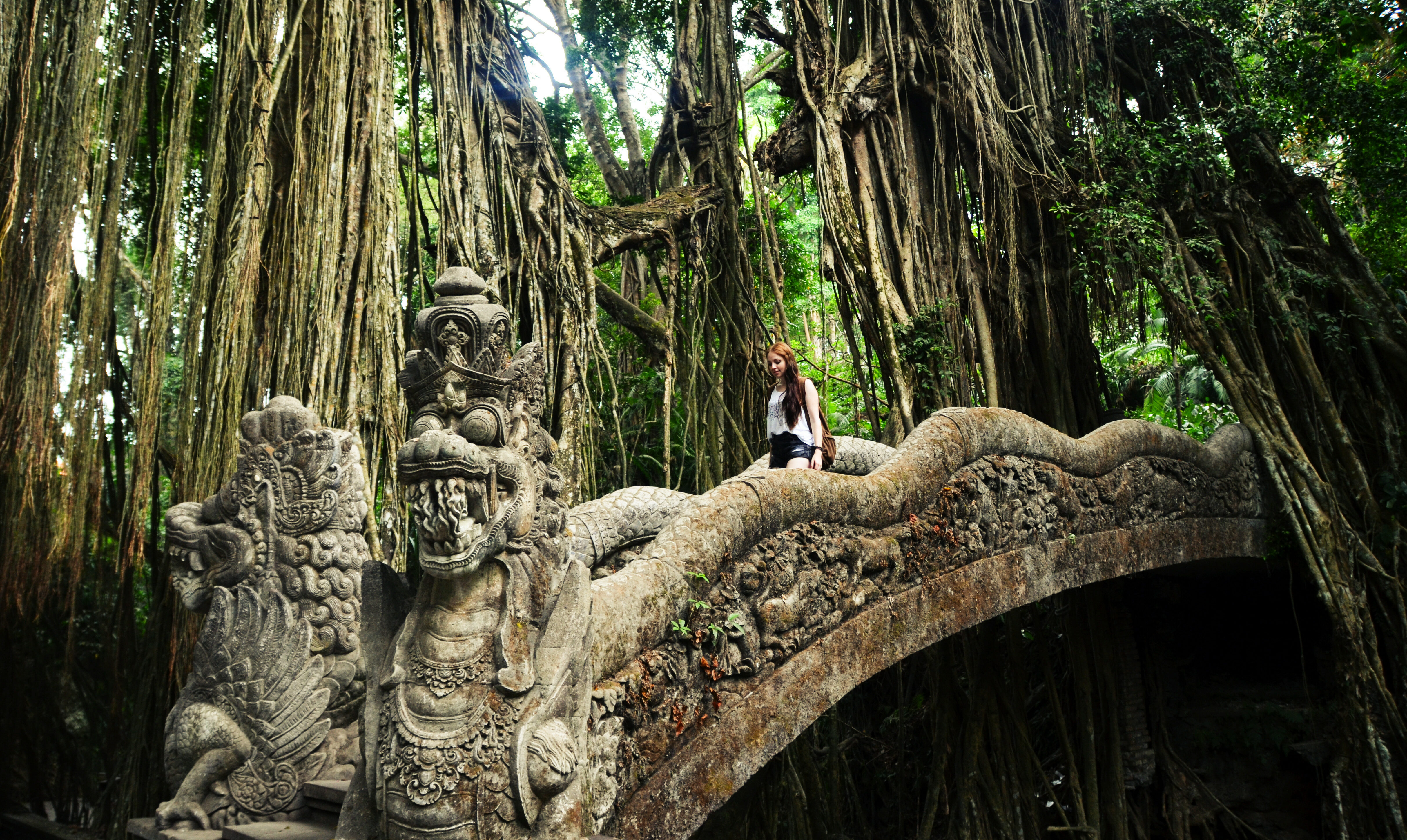 Monkey forest tempelcomplex bij Ubud op Bali