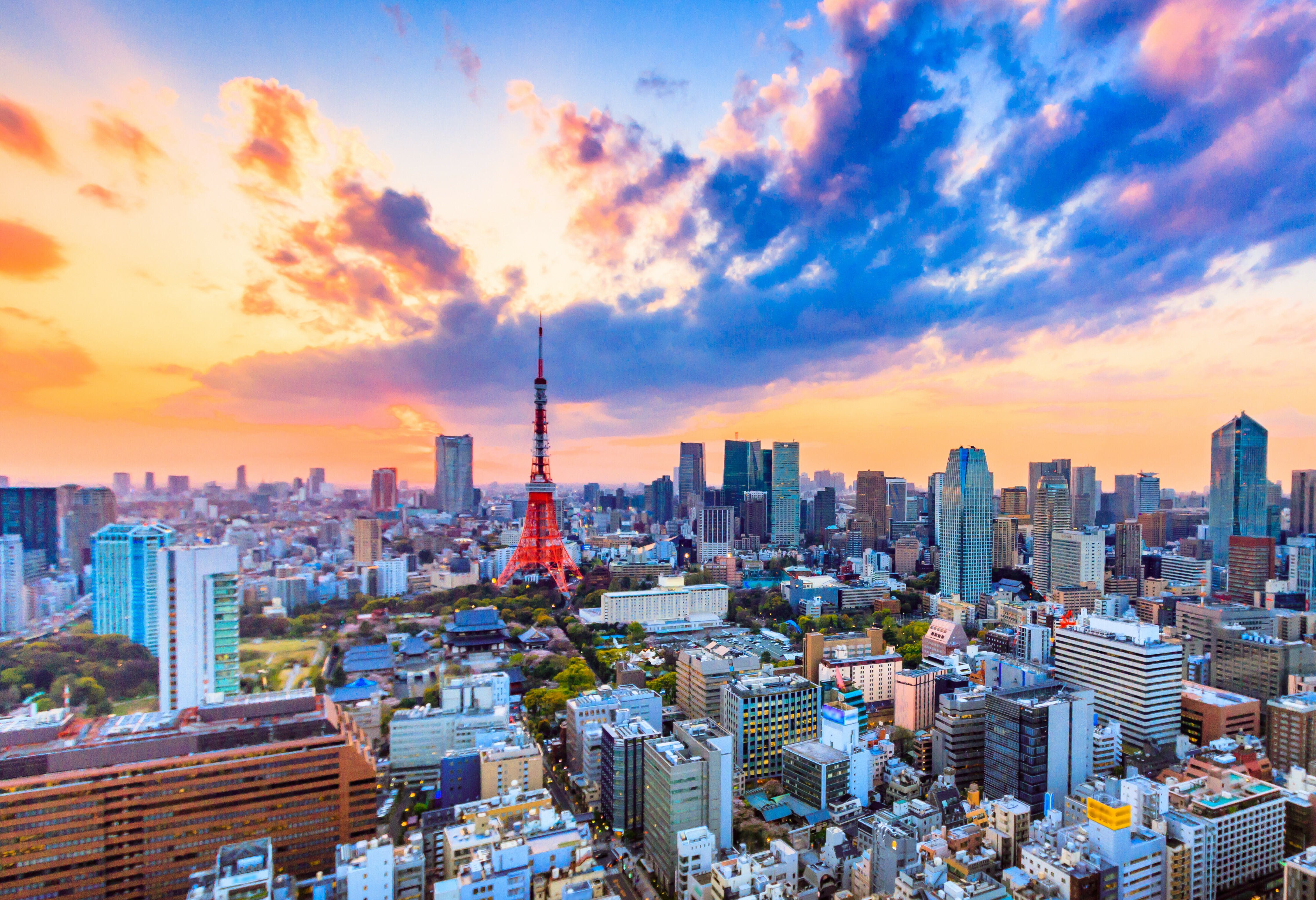 Japan Tokyo Zonsondergang