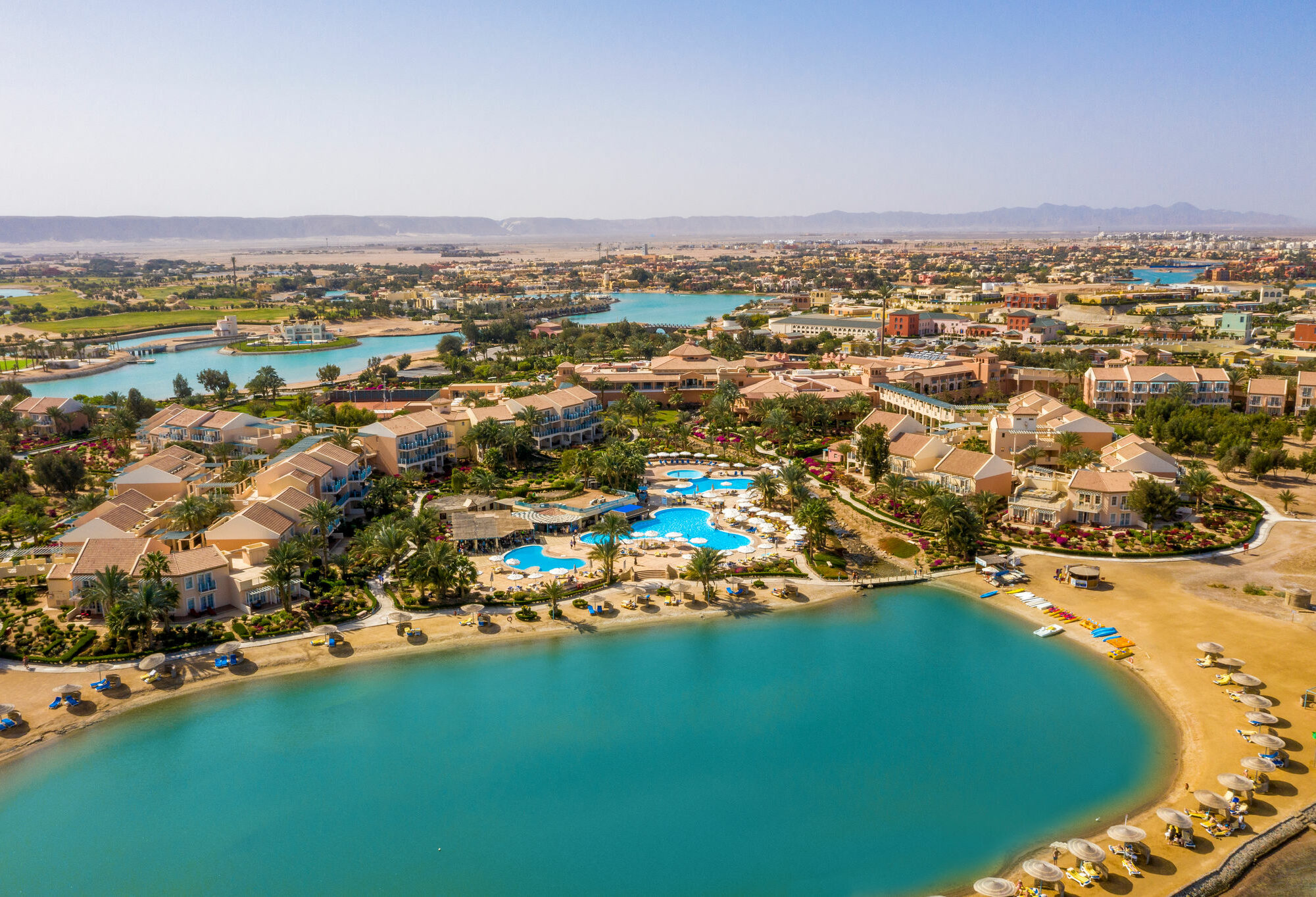 Egypte El Gouna Movenpick Resort Omgeving Aerial