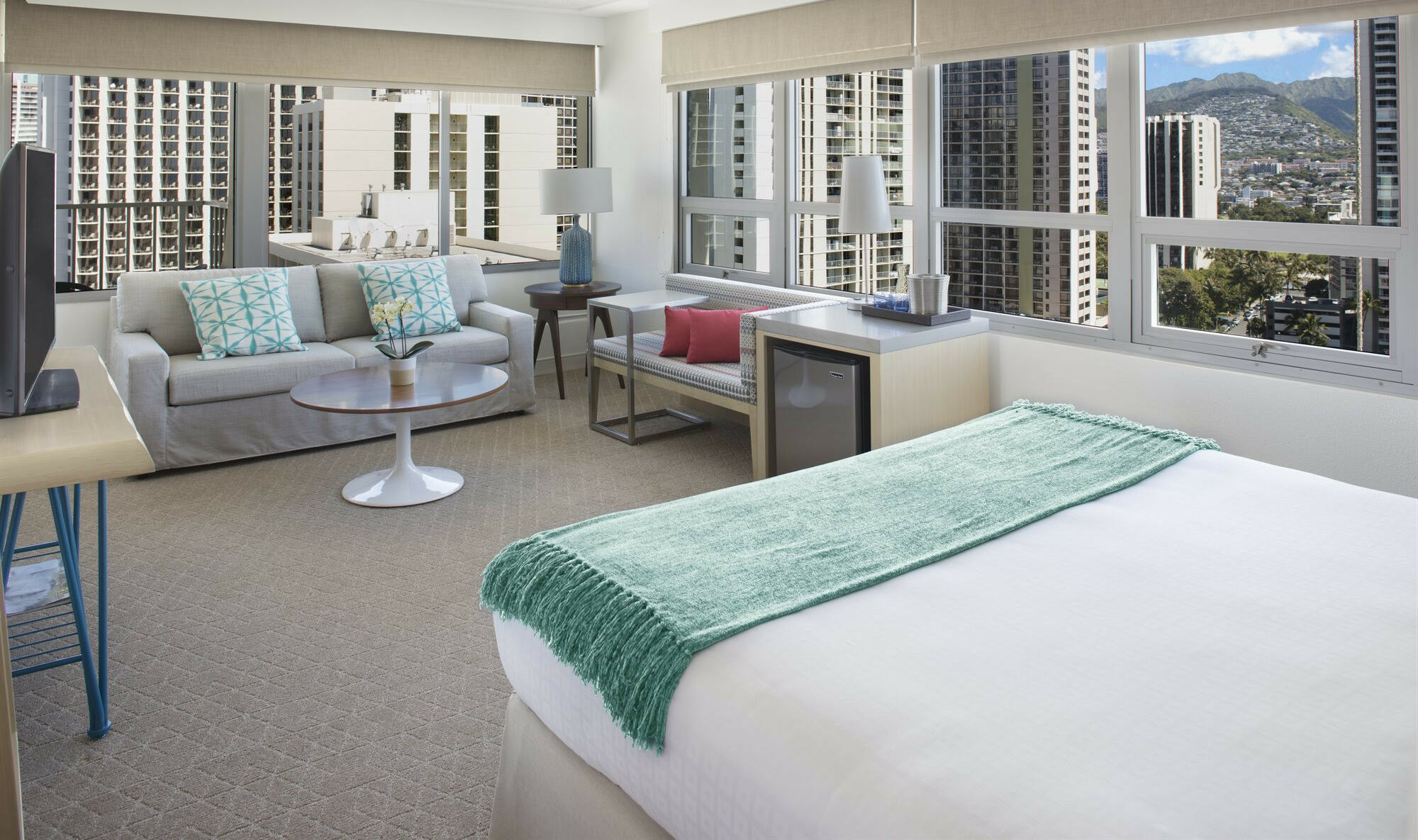 Amerika Hawaii Waikiki Queen Kapiolani Hotel City View Kamer