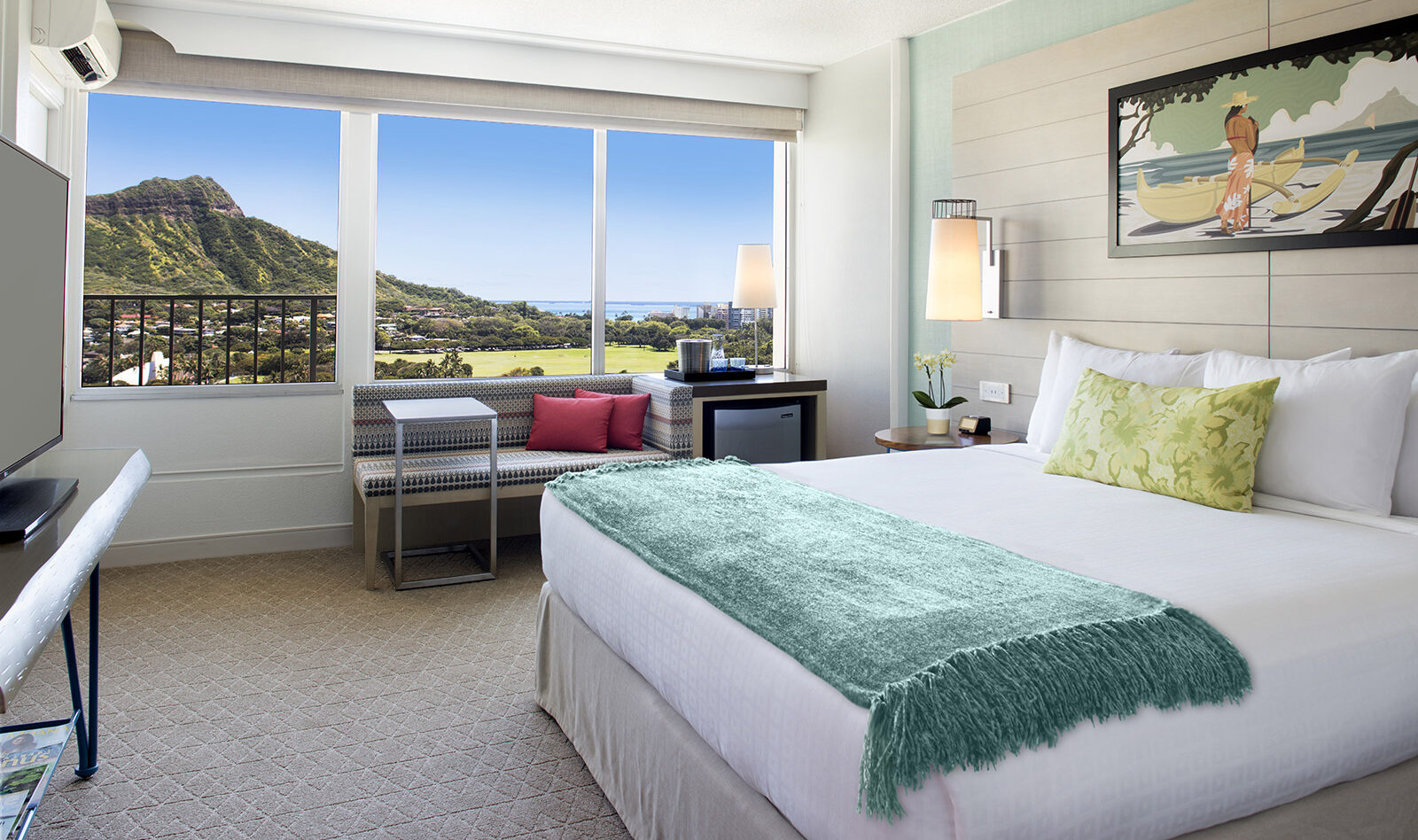 Amerika Hawaii Waikiki Queen Kapiolani Hotel Ocean View Studio