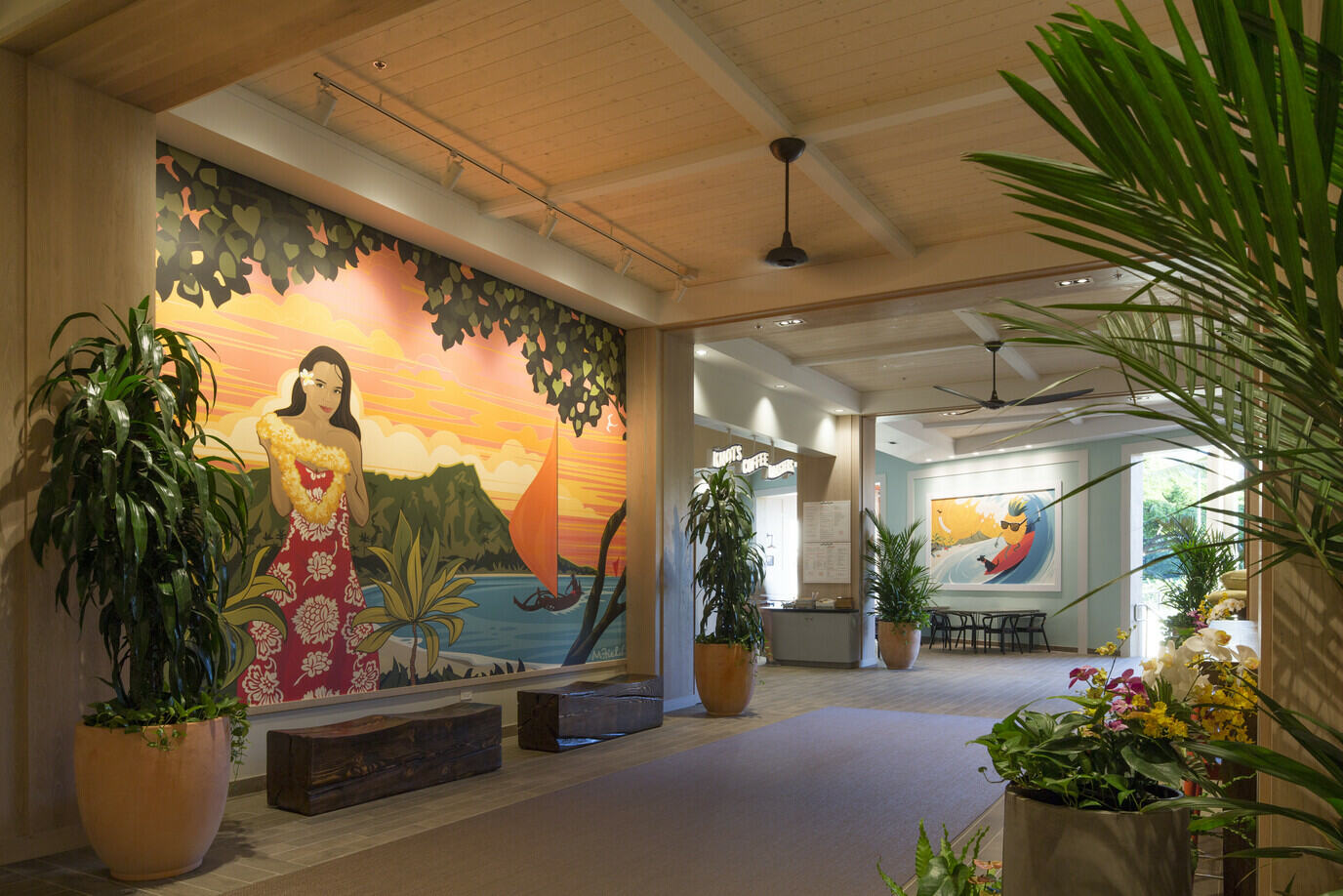 Amerika Hawaii Waikiki Queen Kapiolani Lobby