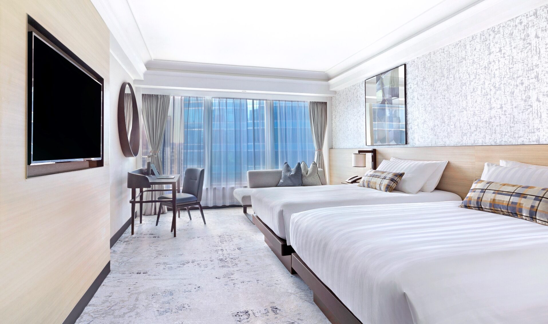 China Hong Kong Harbour Grand Kowloon Superior Kamer Courtyard View