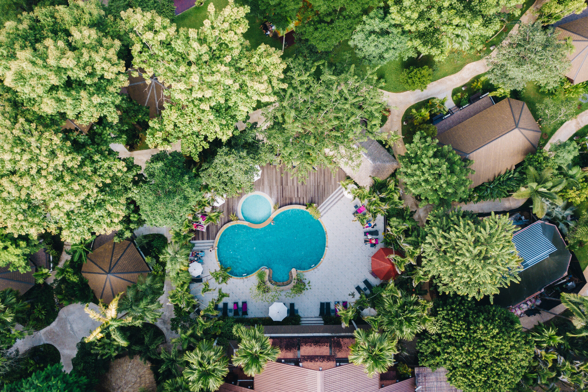 Thailand Kanchanaburi River Kwai Resotel zwembad