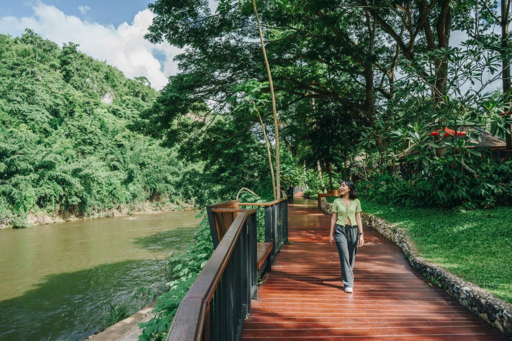 Thailand Kanchanaburi River Kwai Resotel Wandelpaden
