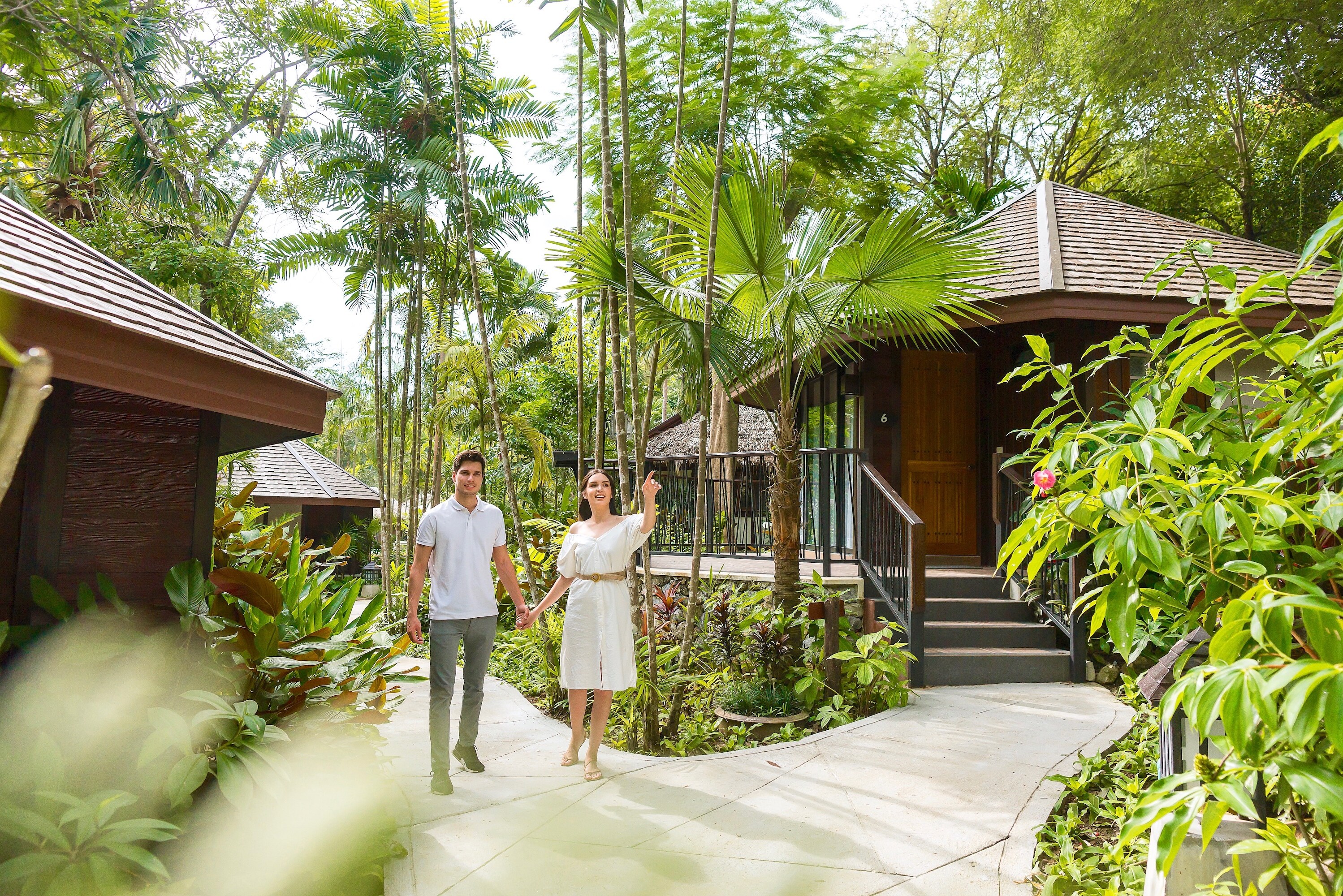 Thailand Kanchanaburi River Kwai Resotel Tuinen