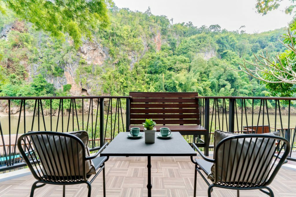 Thailand Kanchanaburi River Kwai Resotel Terras