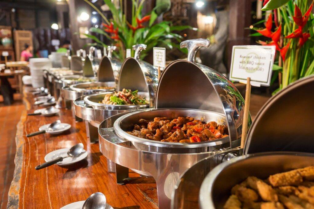 Thailand Kanchanaburi River Kwai Resotel Buffet