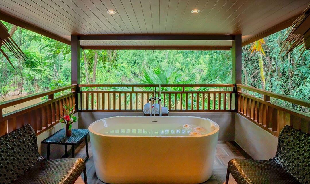 Thailand Kanchanaburi River Kwai Resotel River View Grand Deluxe Badkamer