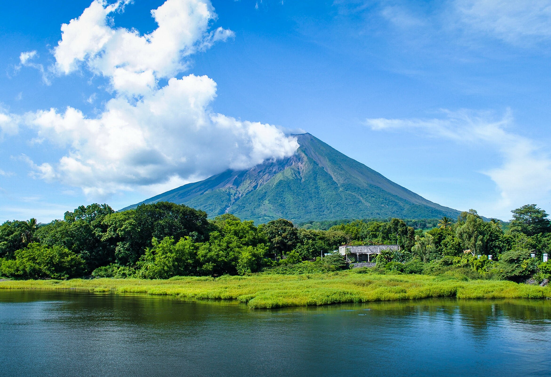 Vulkaan op Ometepe in Nicaragua
