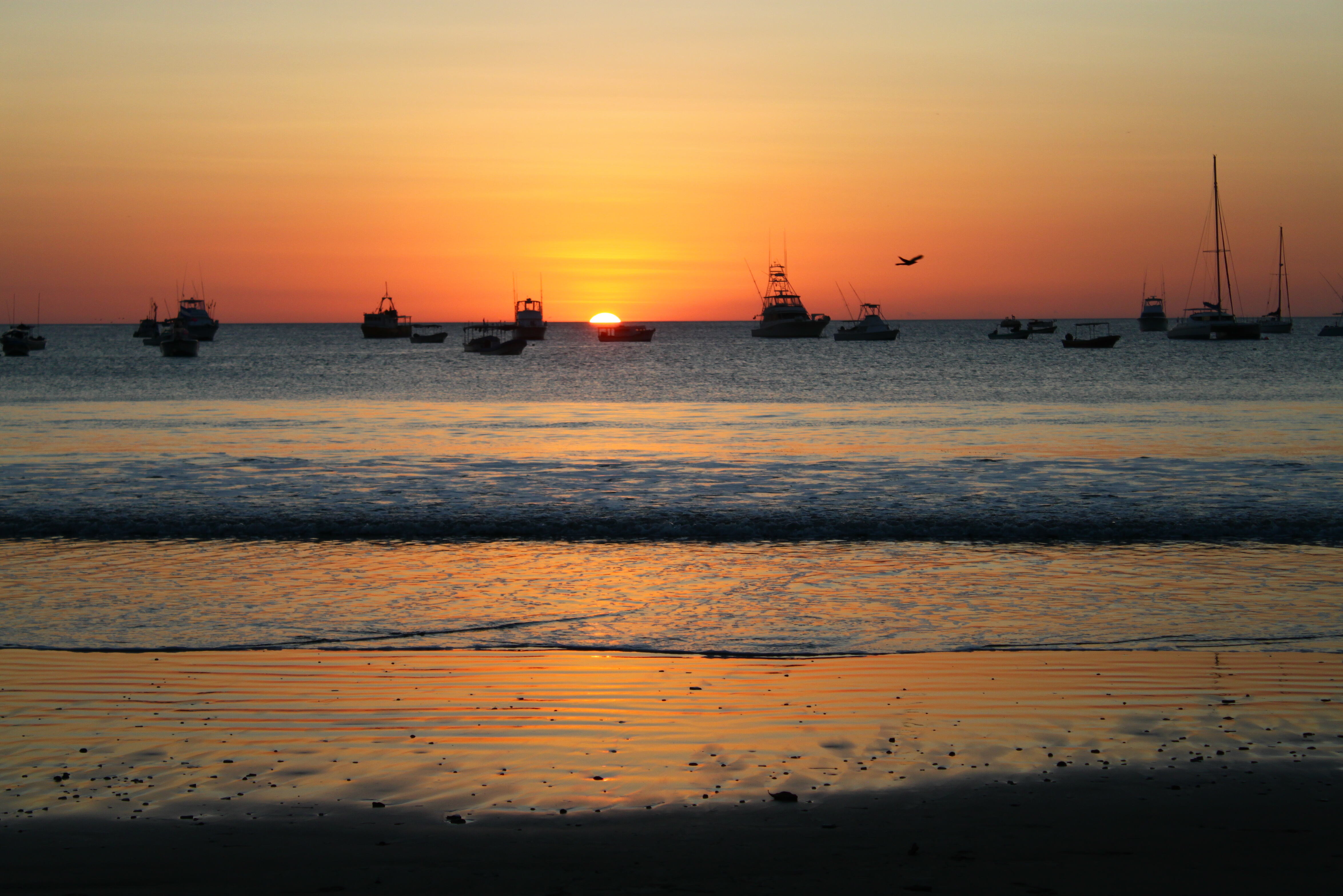 Zonsondergang San Juan del Sun Nicaragua