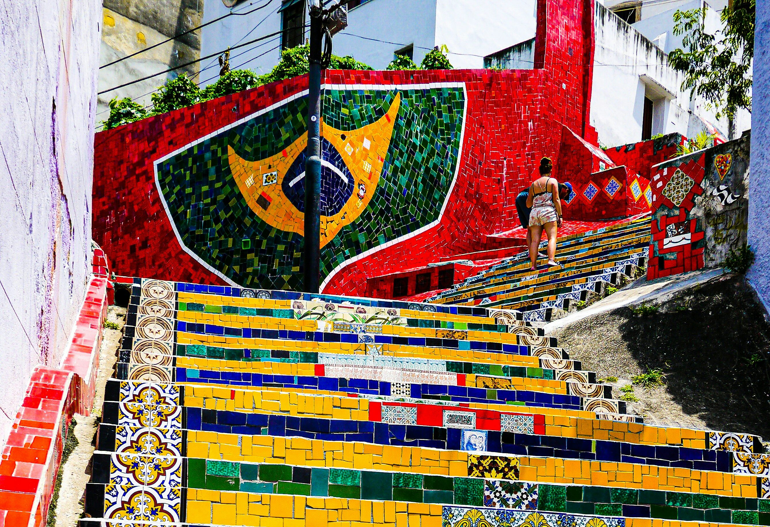 Brazilie Rio de Janeiro Colourful Stairs