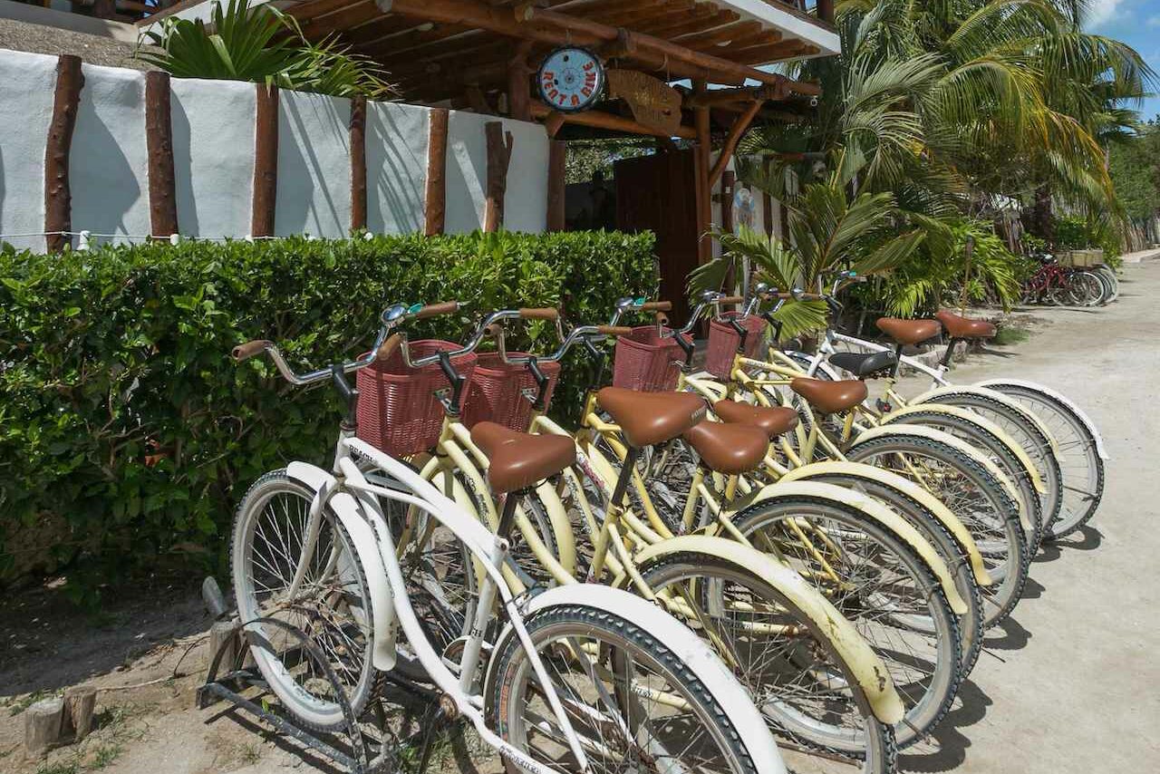 Mexico Isla Holbox Villas Margaritas Fietsen