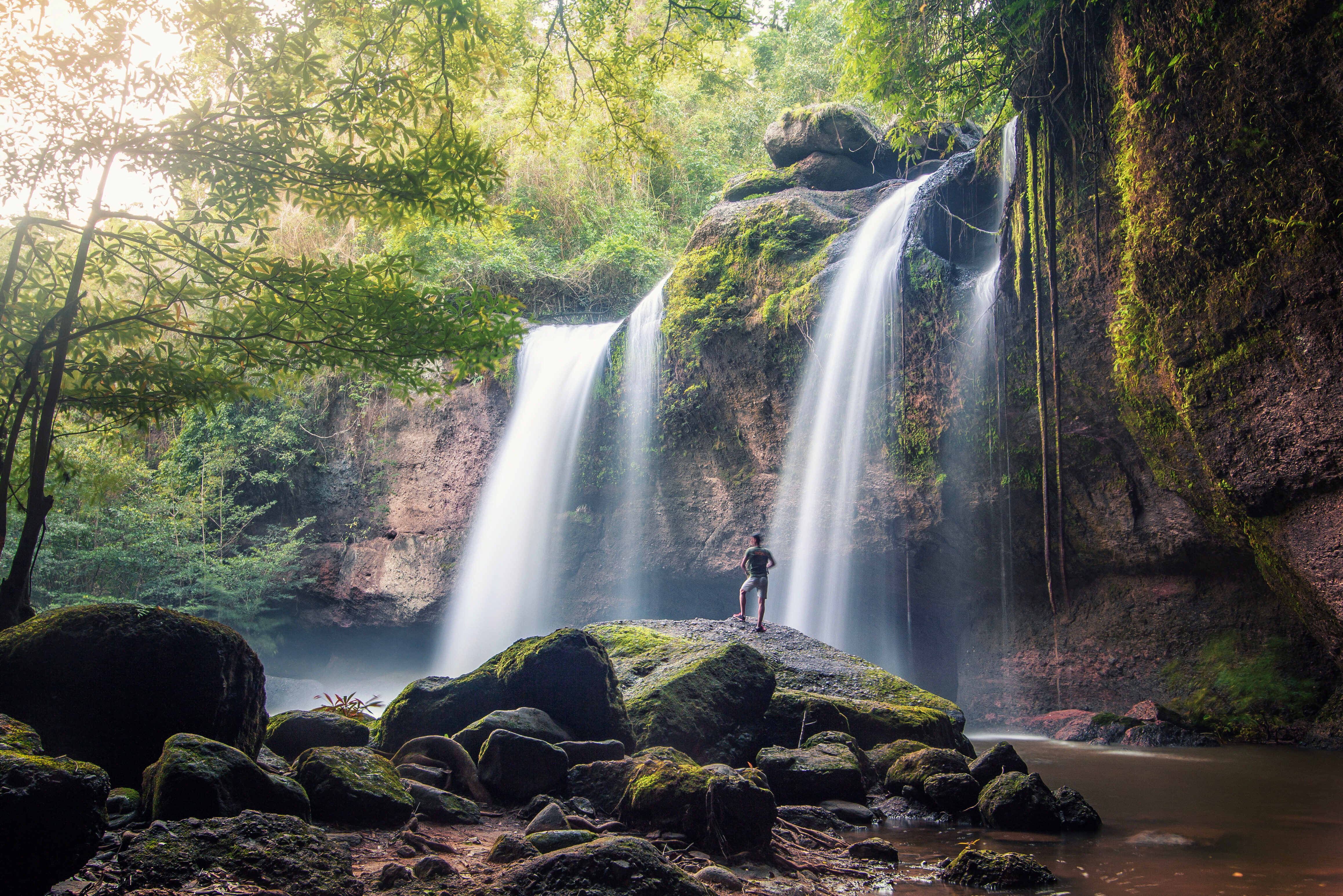 Waterval in Khao Yai nationaal park