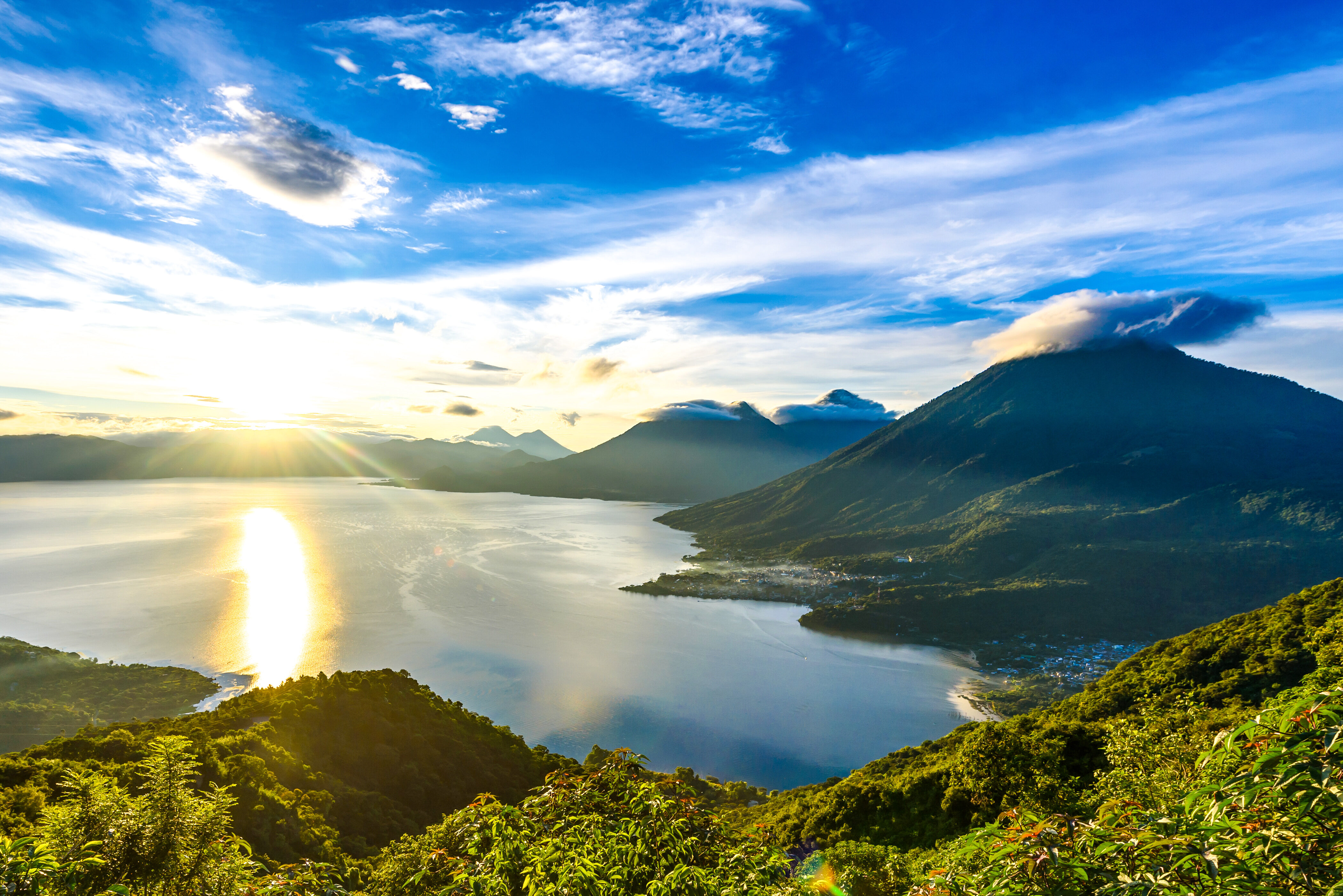 Atitlan-meer bij Panajachel