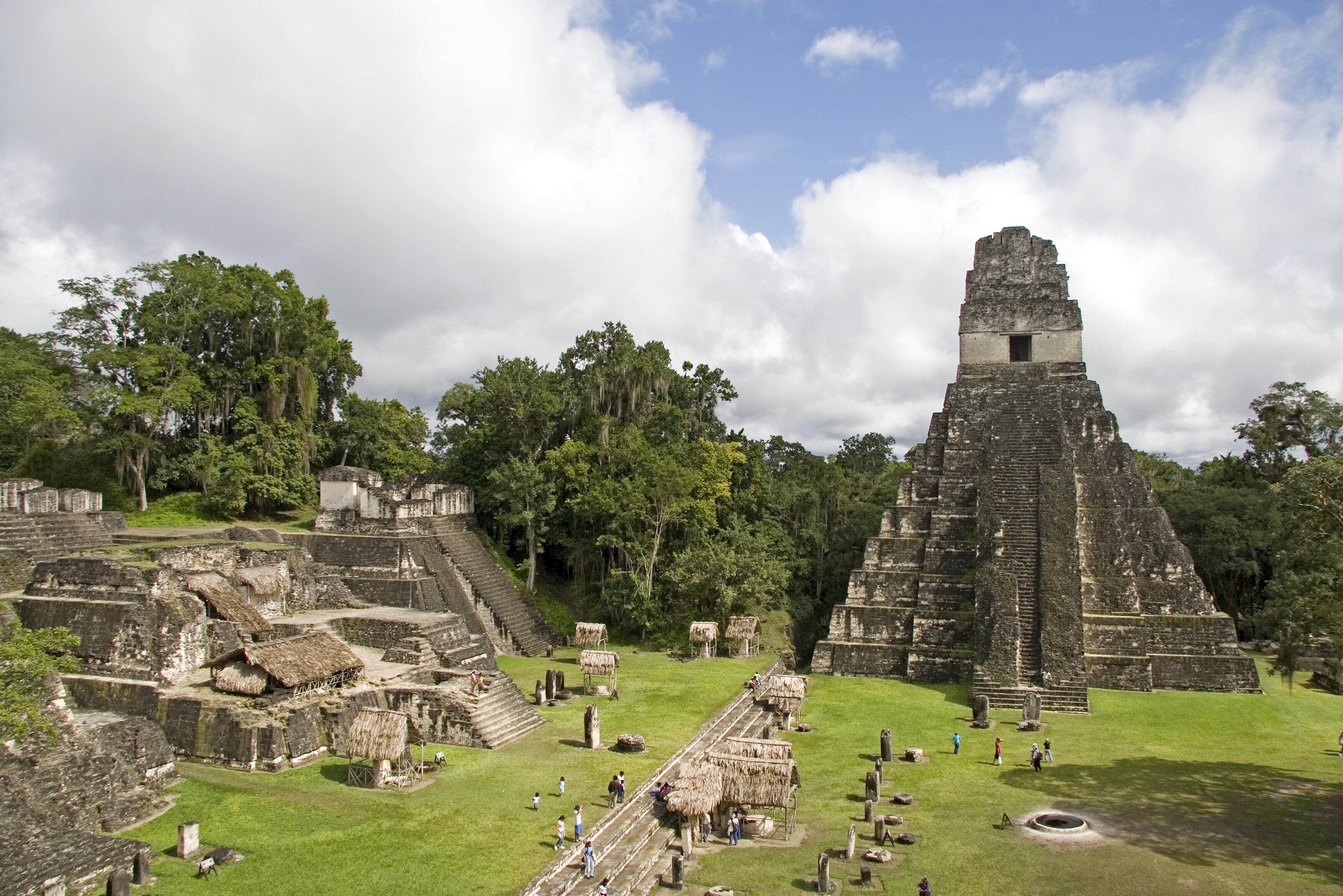 Maya-Stad Tikal bij Flores in GUatemala