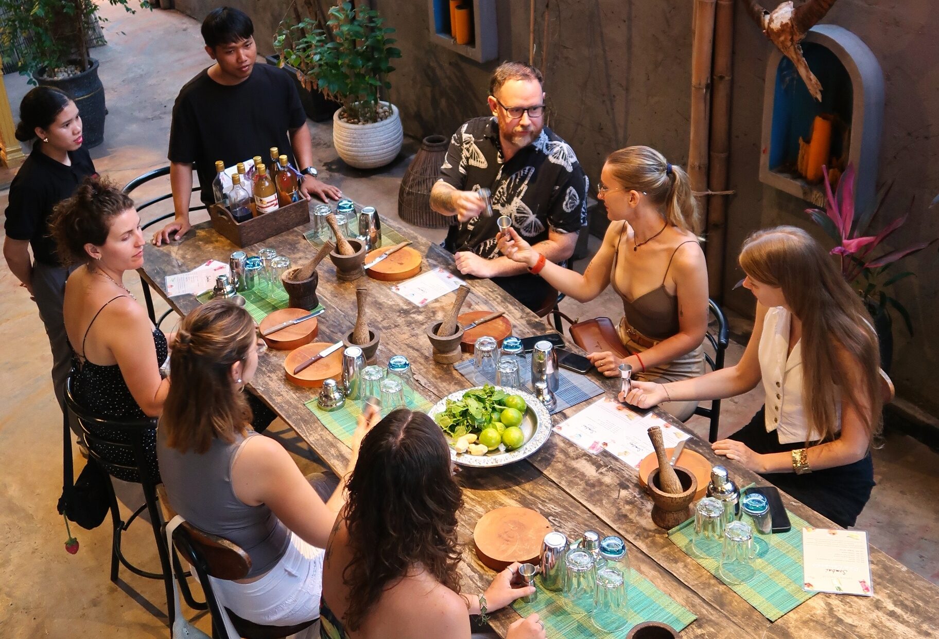 Cambodja Siem Reap Cocktail Workshop