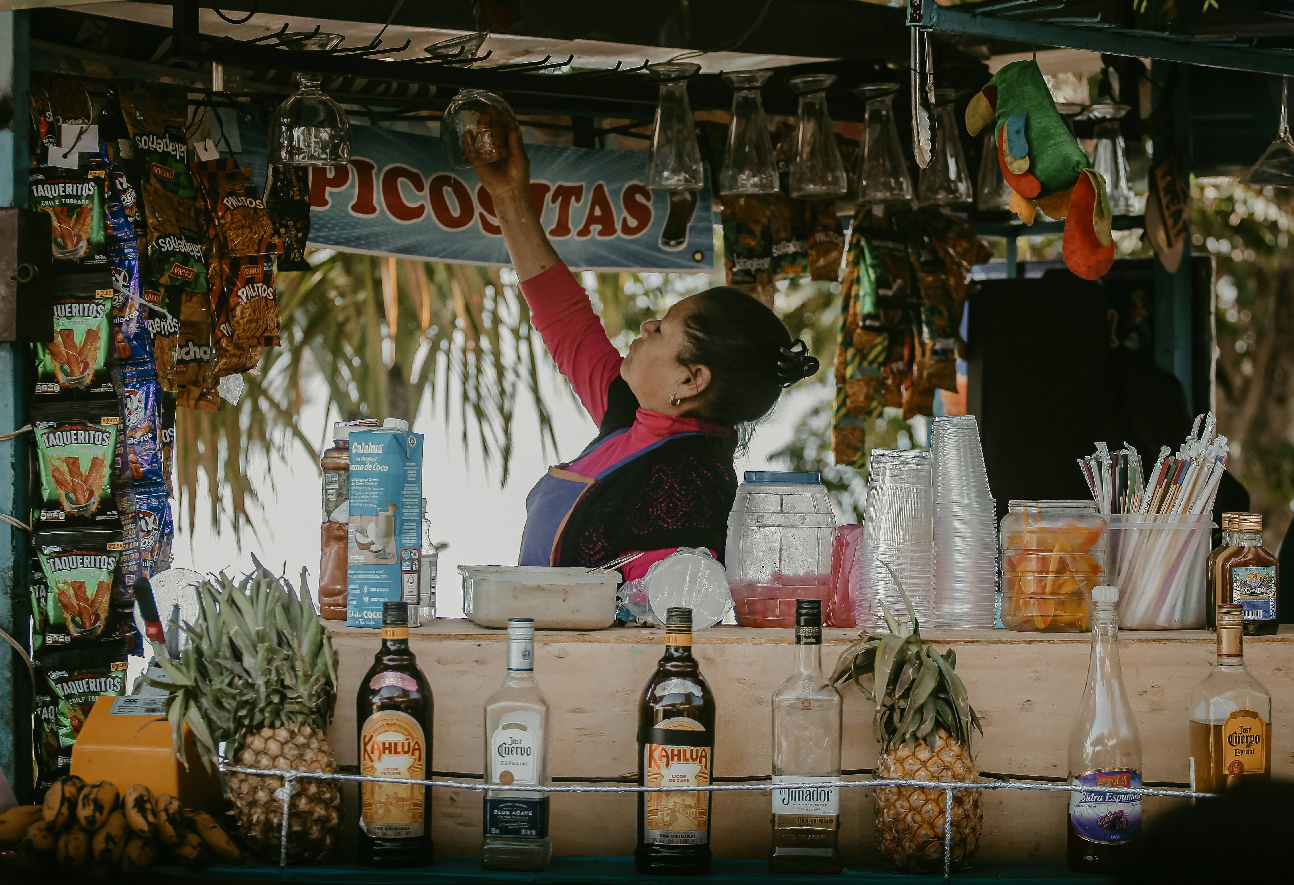 Straatverkoopster in Panajachel
