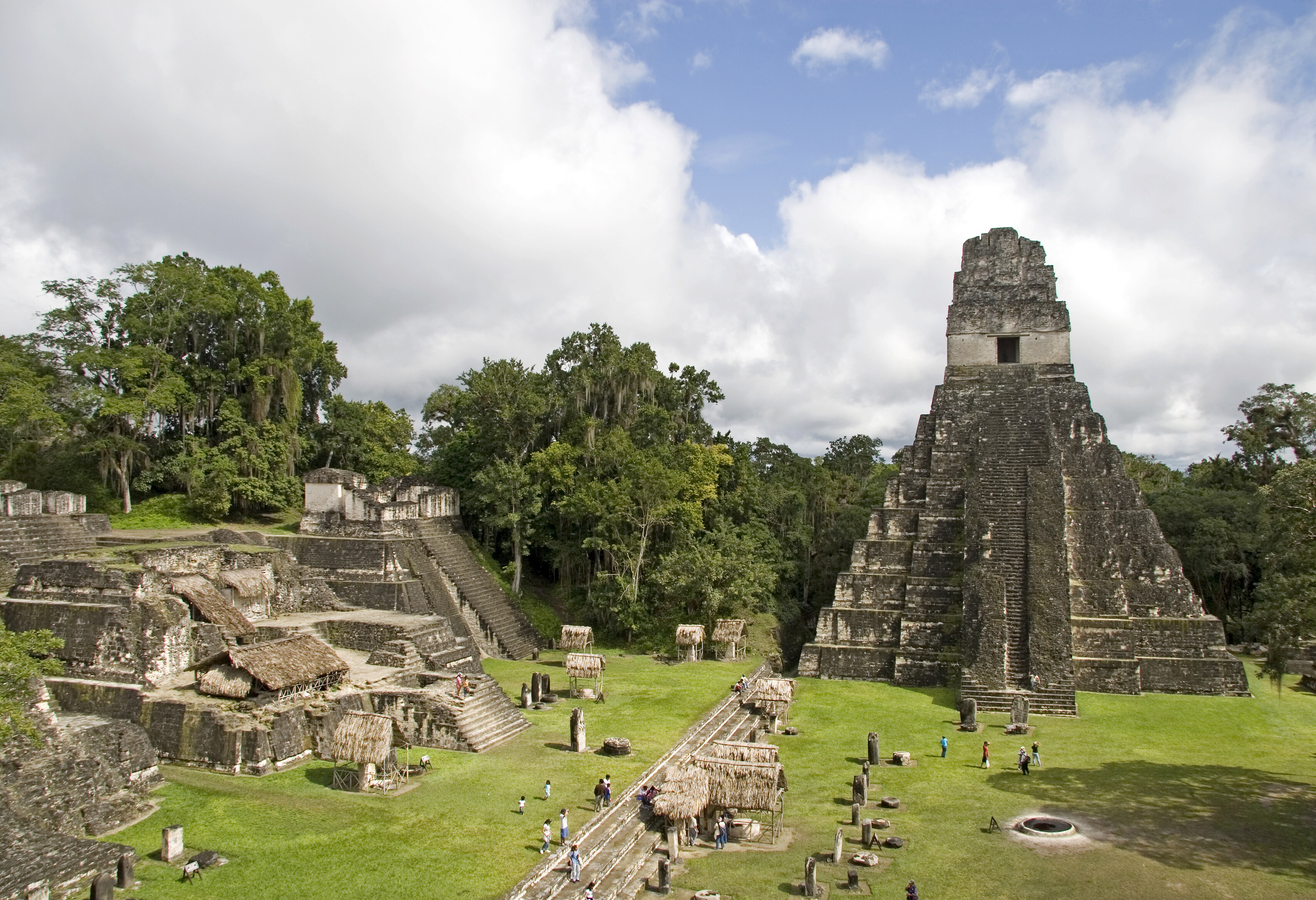 Maya-stad Tikal in Guatemala