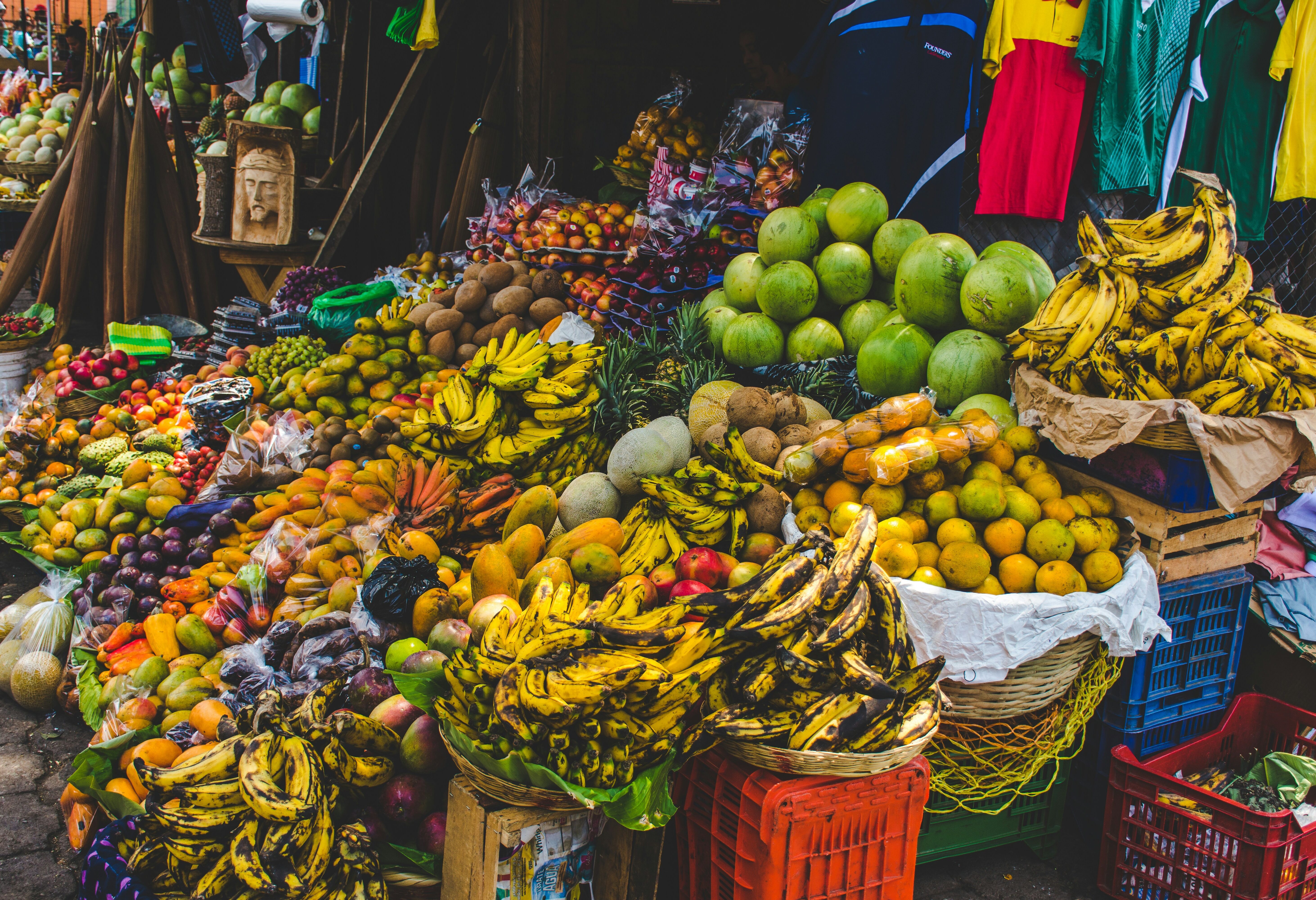 Lokale marktstal in Belize