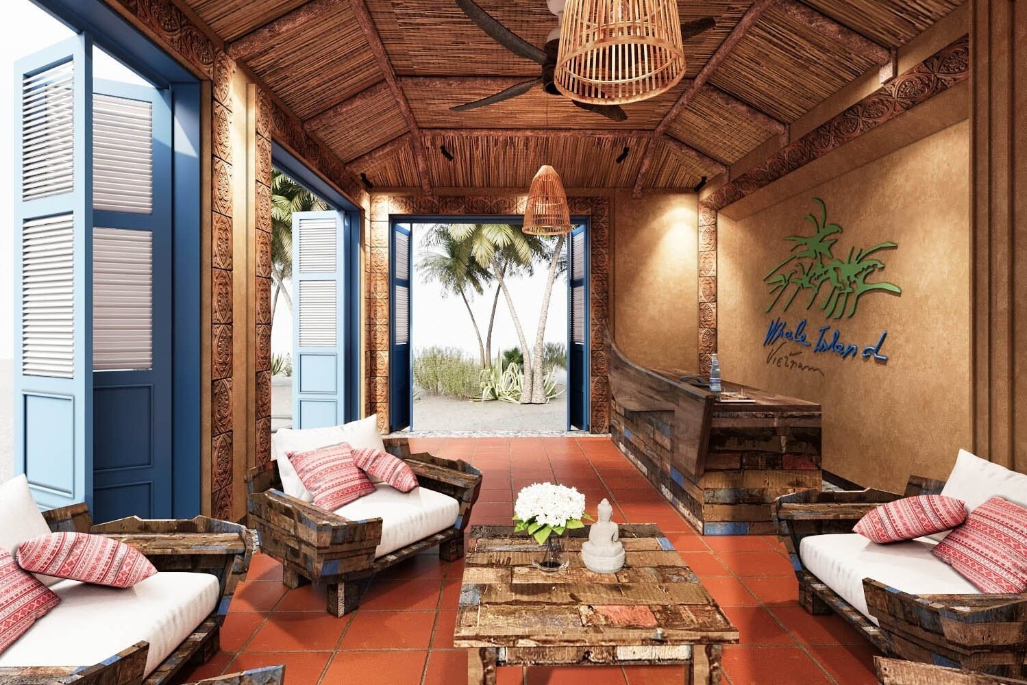 Vietnam Whale Island Resort Receptie
