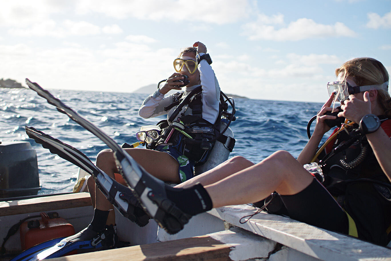 Duiken tijdens de cruise