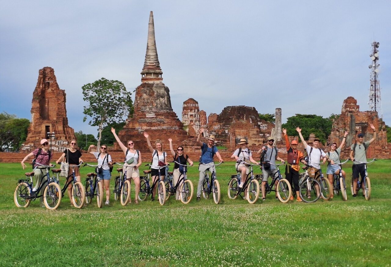 Fietsen in Ayutthaya