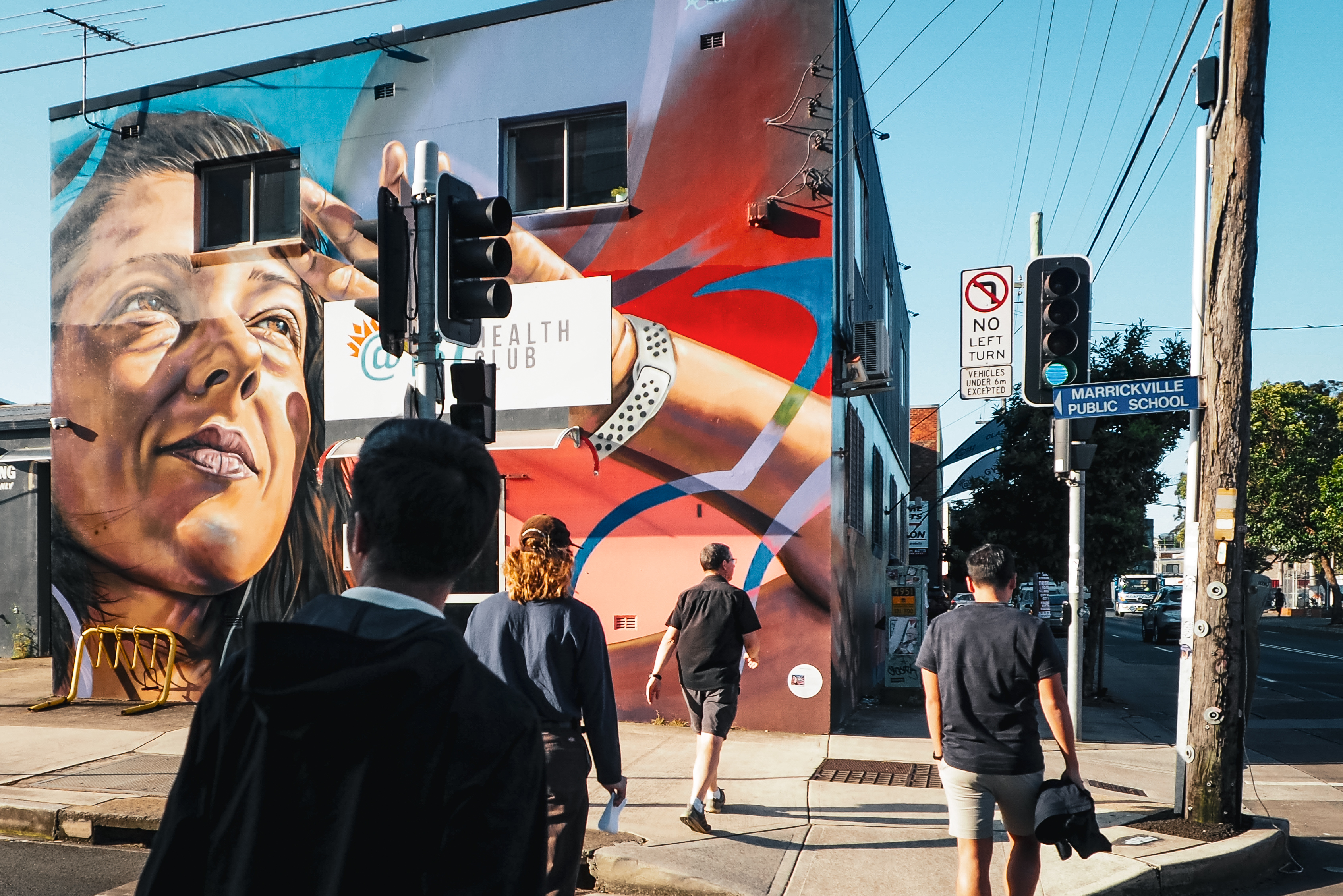 Wandelen door hippe wijk Marrickville in Sydney in Australie