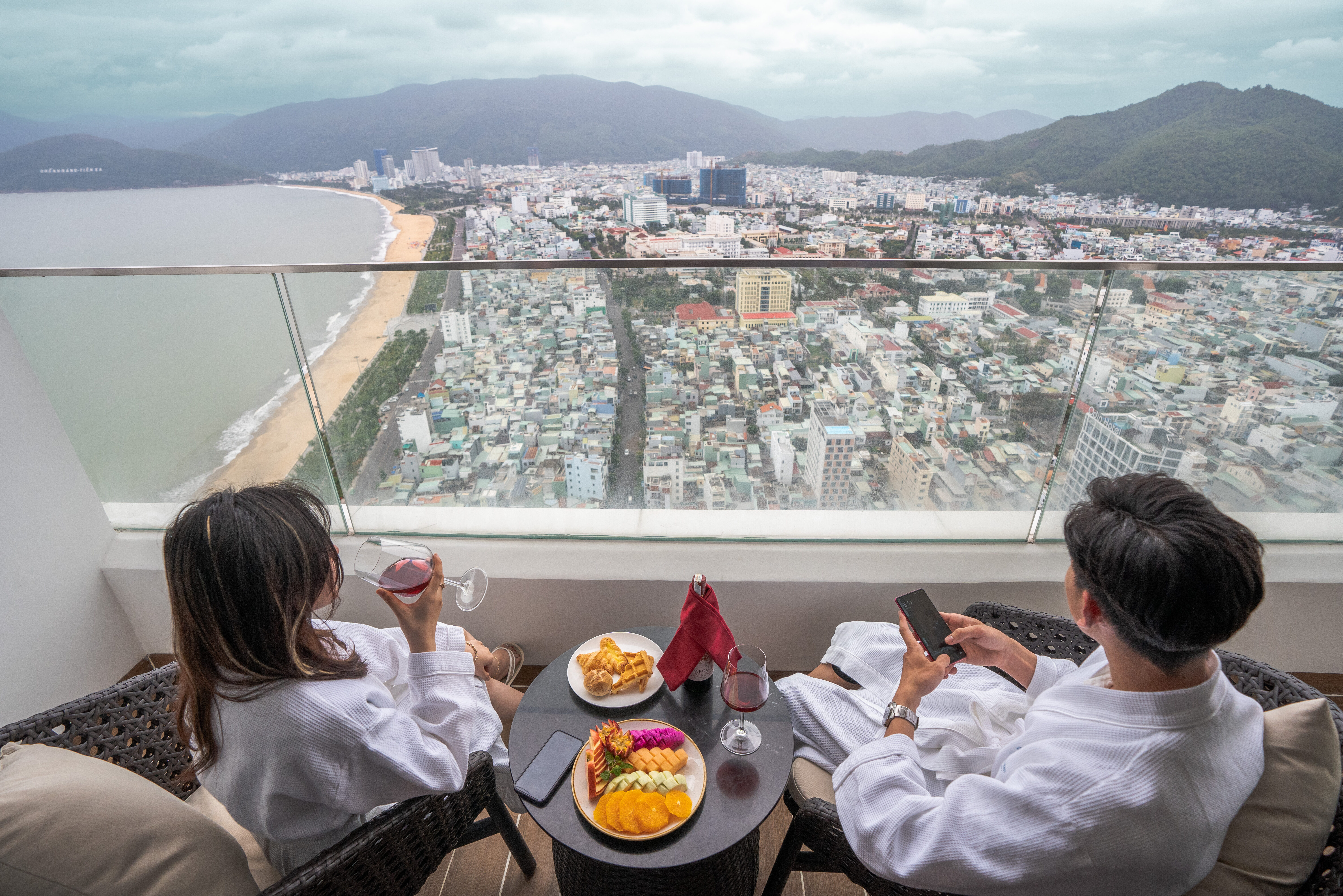 Vietnam Quy Nhom Grand Hyams Hotel Uitzicht