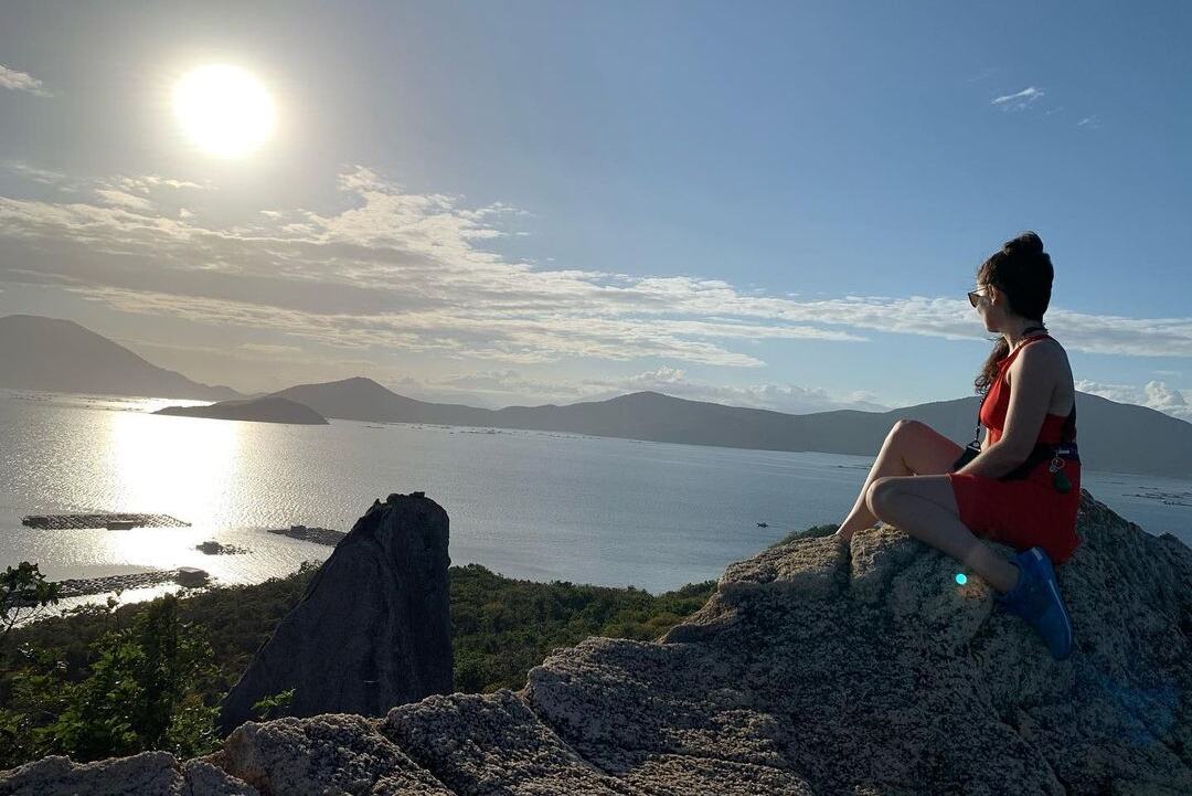 Wandeltocht vanaf het Whale Island Resort in Vietnam