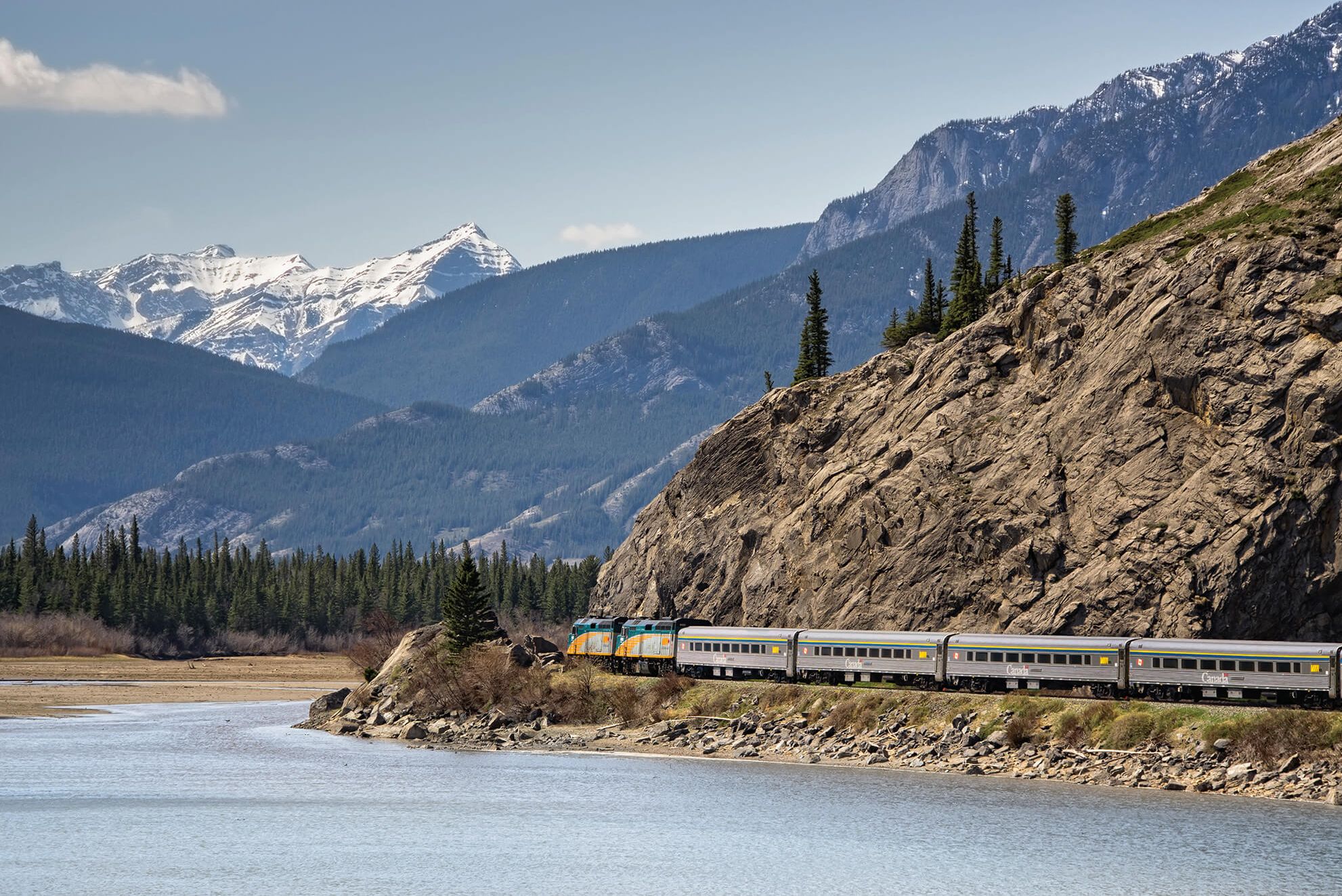 The Canadian trein van Oost naar West