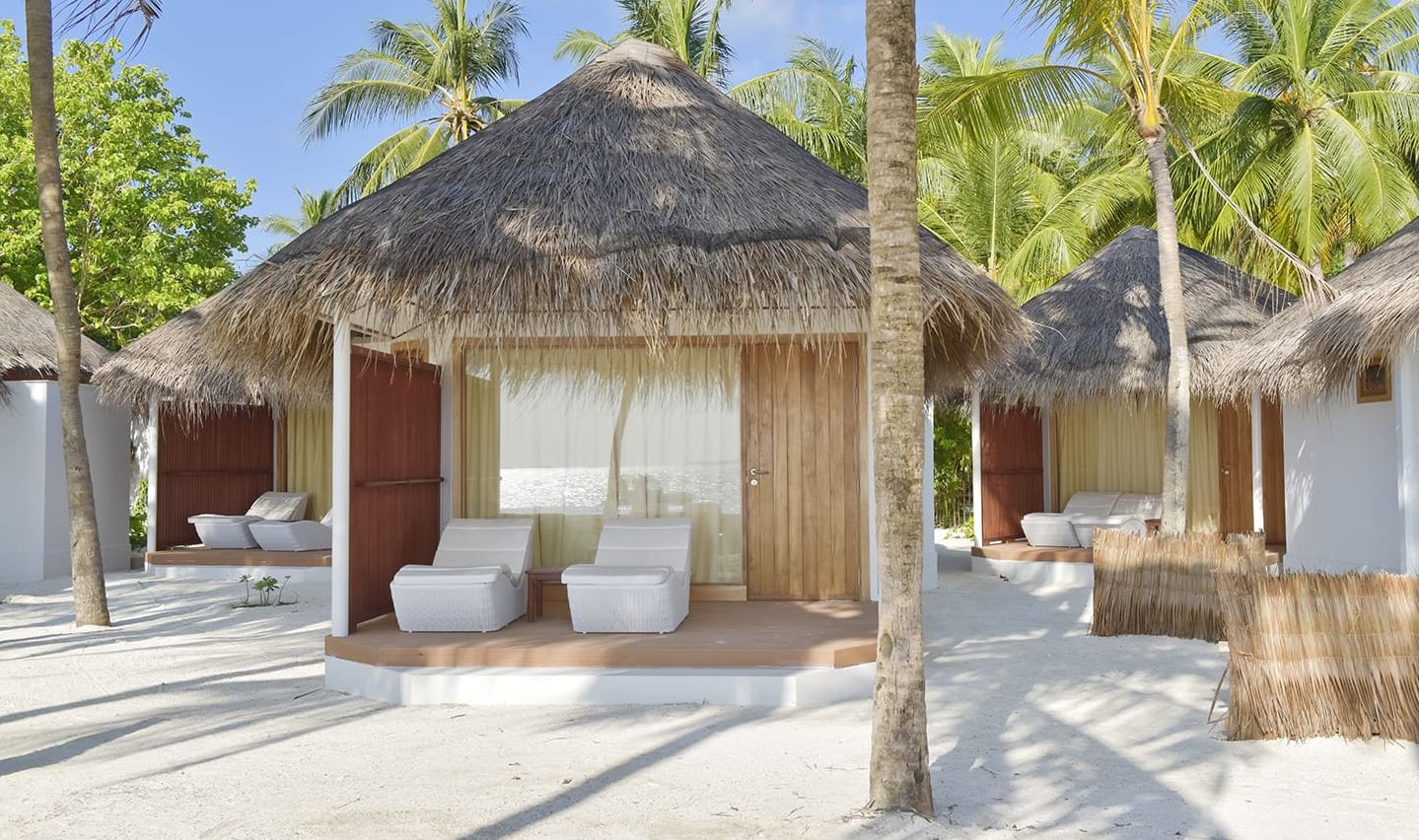 Malediven Noord Male Atol Thulhagiri Island Resort Beach Bungalow