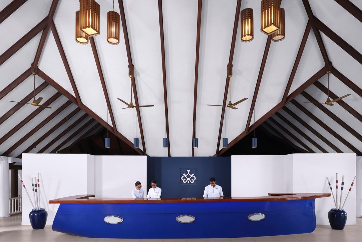 Malediven Noord Male Atol Villa Nautica Receptie