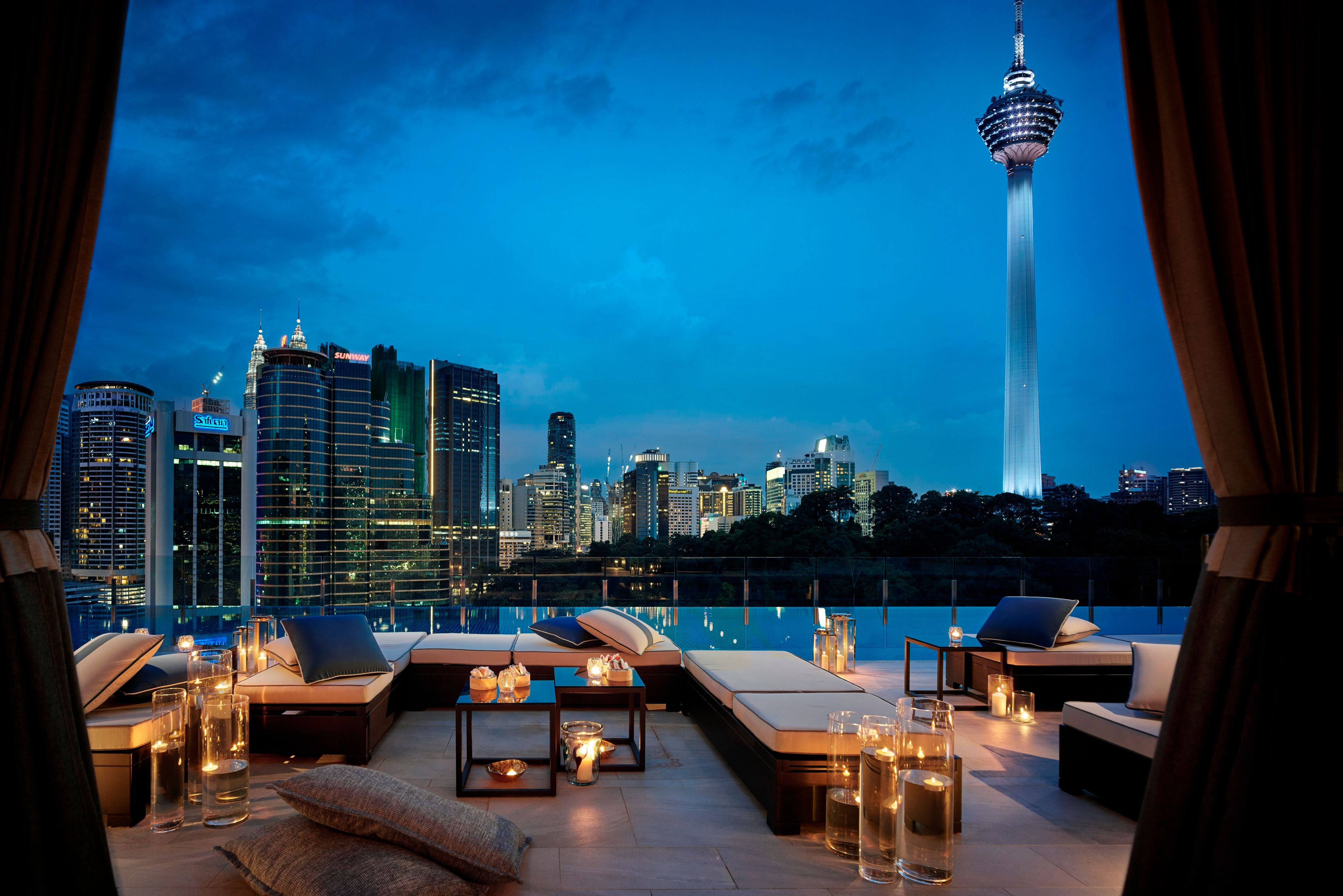 Maleisie Kuala Lumpur Hotel Stripes Rooftop Bar