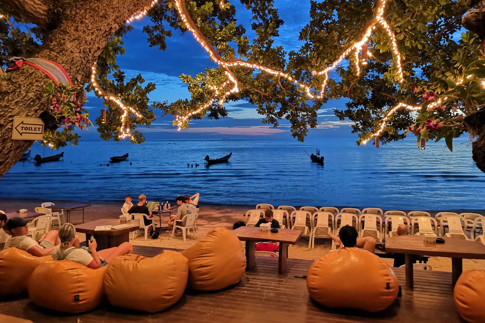Thailand Koh Tao Sairee Hut Resort Strand