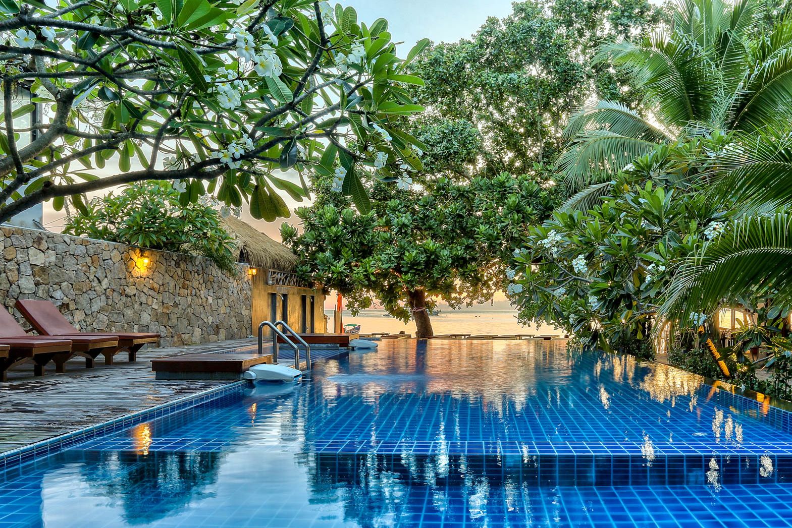 Thailand Koh Tao Sairee Hut Resort Zwembad