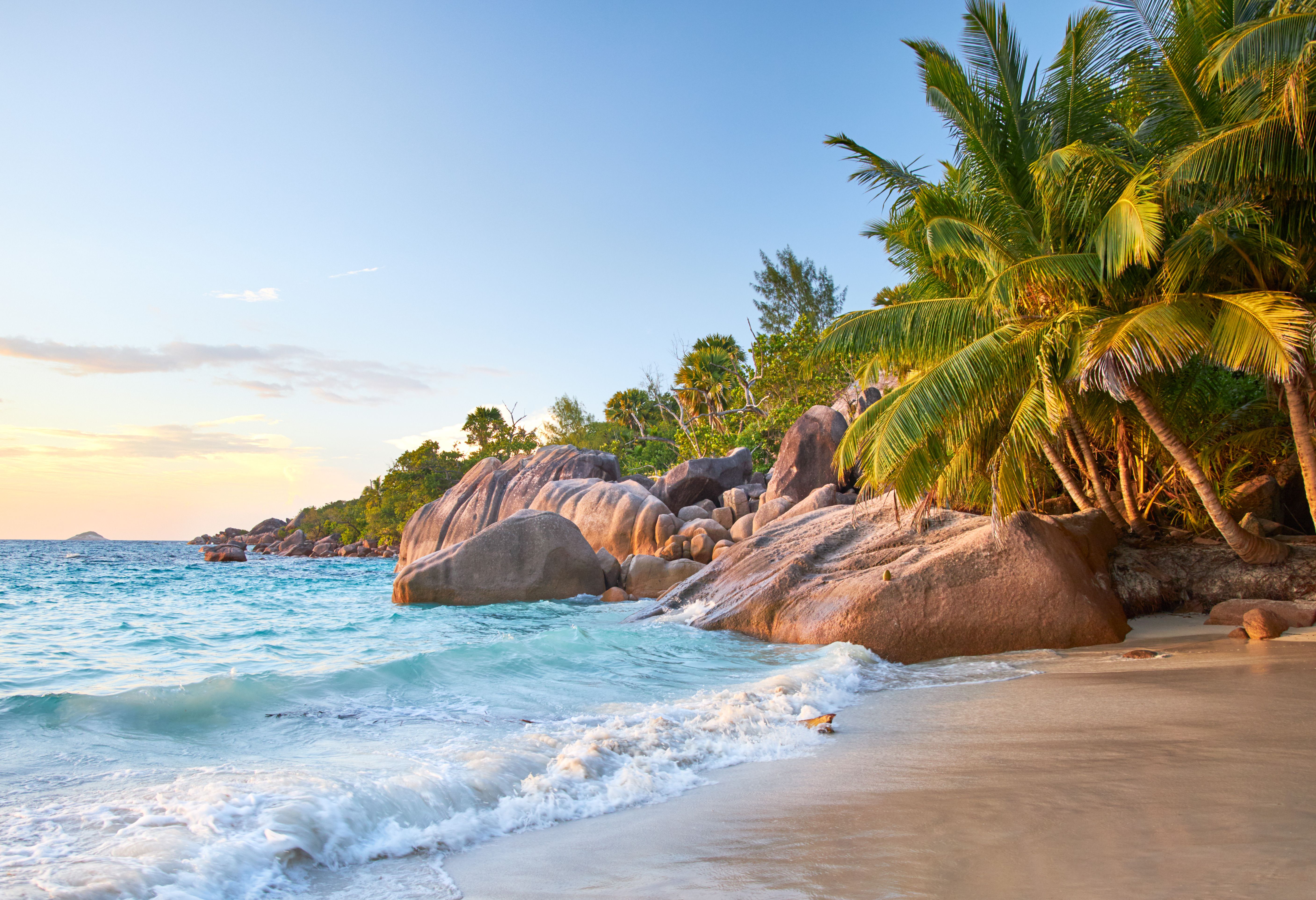 Seychellen Praslin Anse Lazio Strand