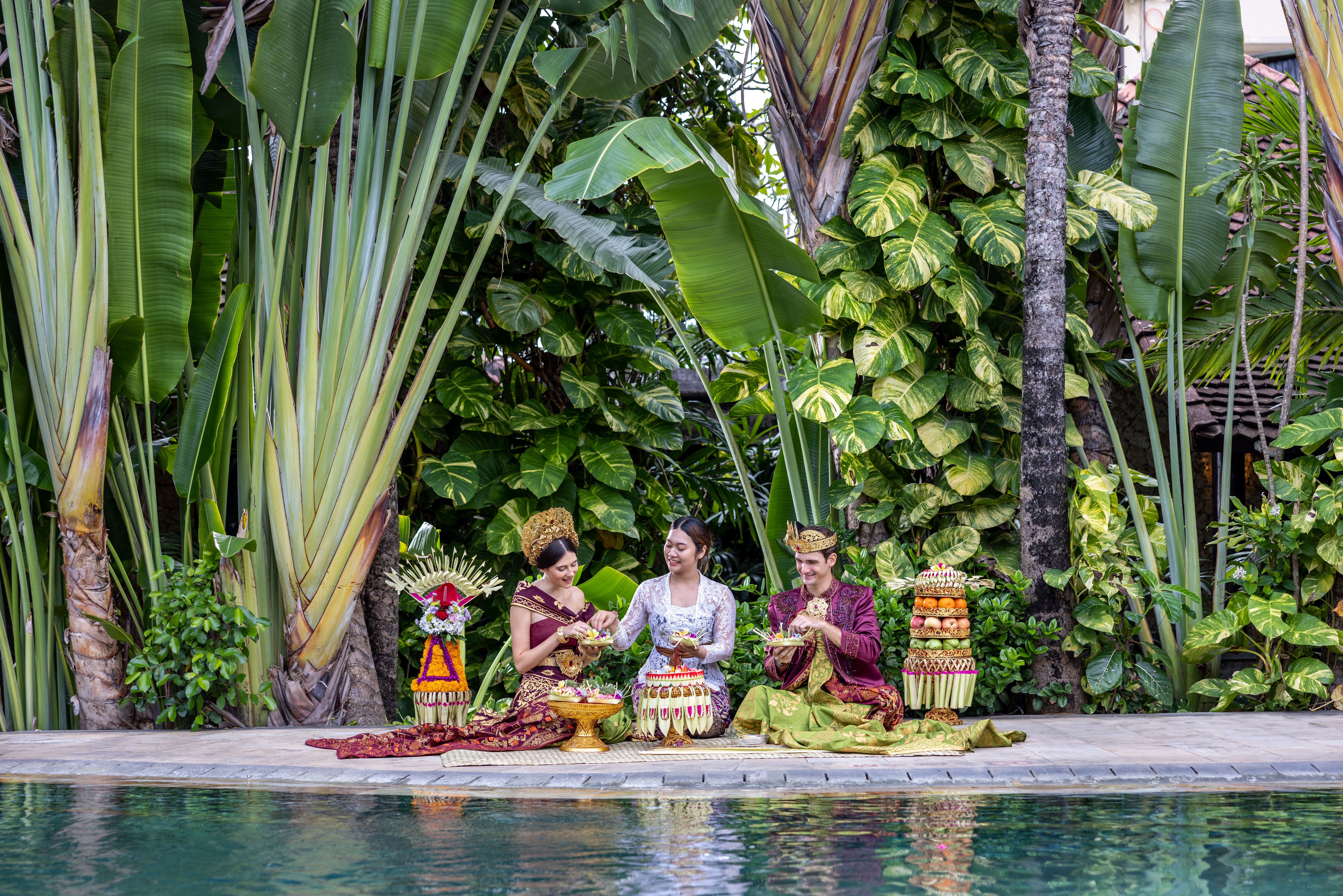 Indonesie Bali Seminyak Tonys Villas Resort Balinese Activiteit