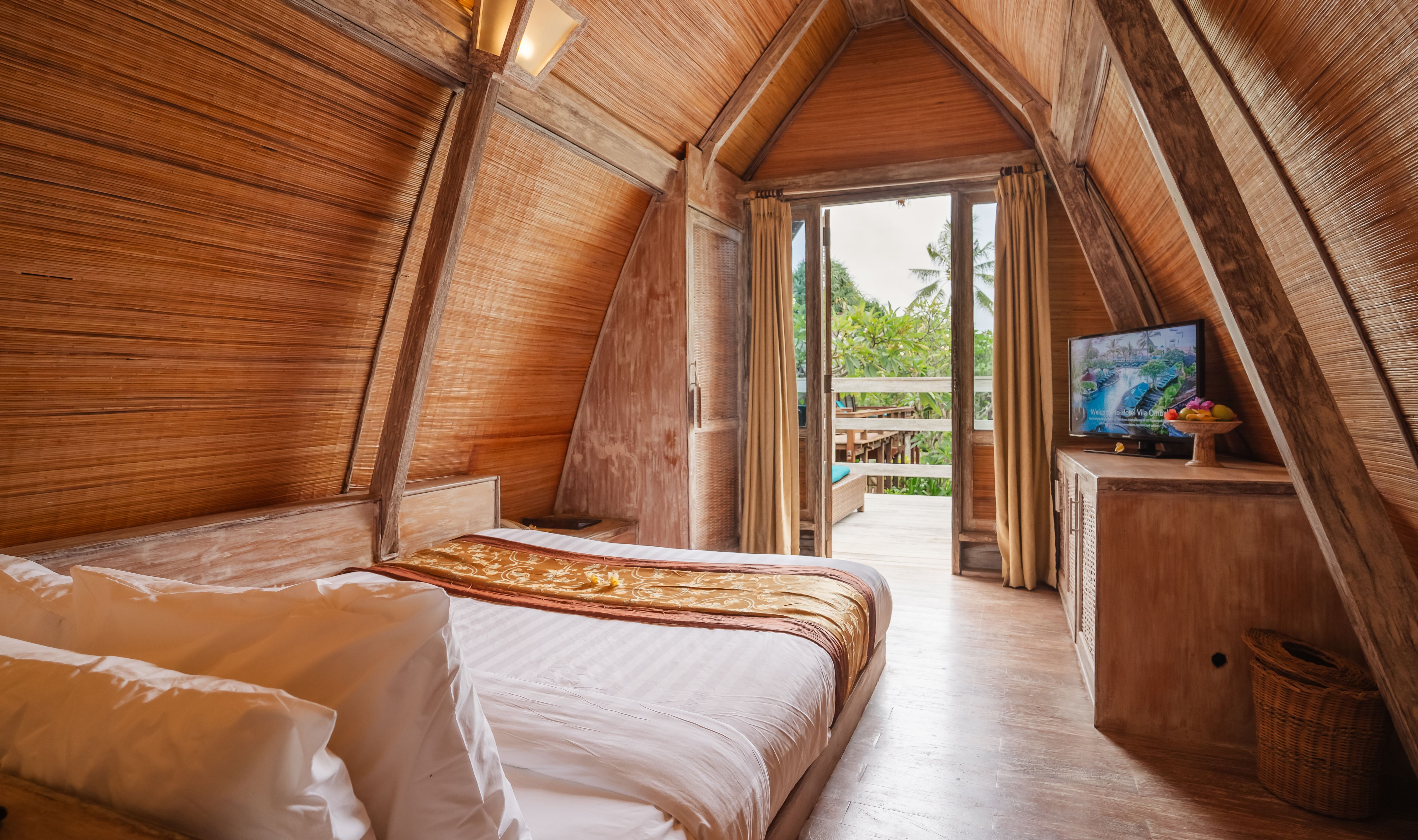 Indonesie Gili Trawangan Vila Ombak Traditional Lumbung Hut