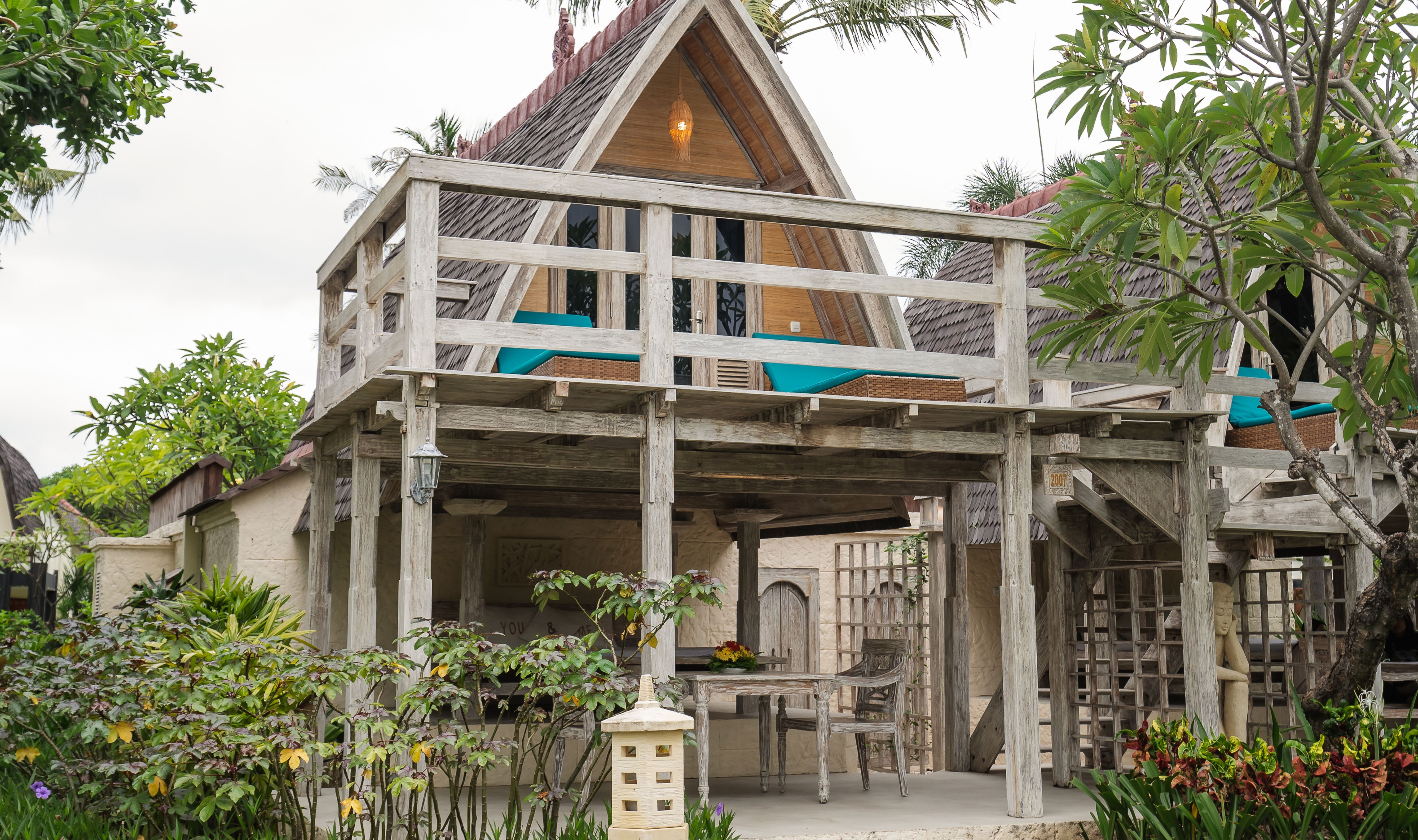 Indonesie Gili Trawangan Vila Ombak Traditional Lumbung Hut