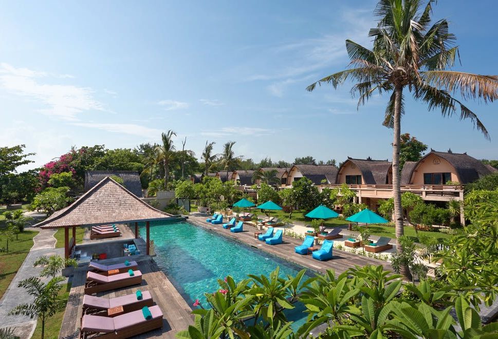 Indonesie Gili Trawangan Vila Ombak Zwembad