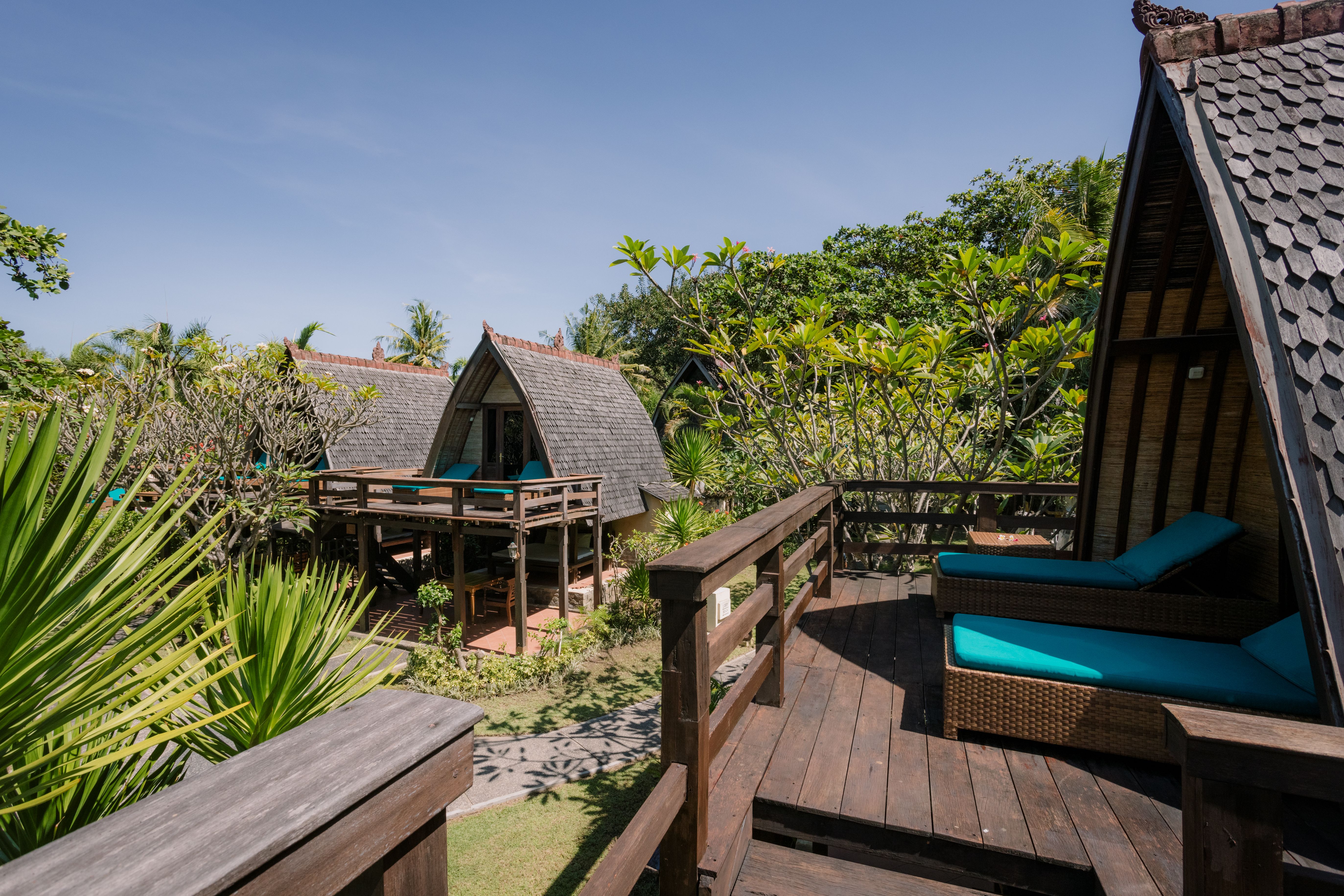 Indonesie Gili Trawangan Vila Ombak Traditional Lumbung Hut