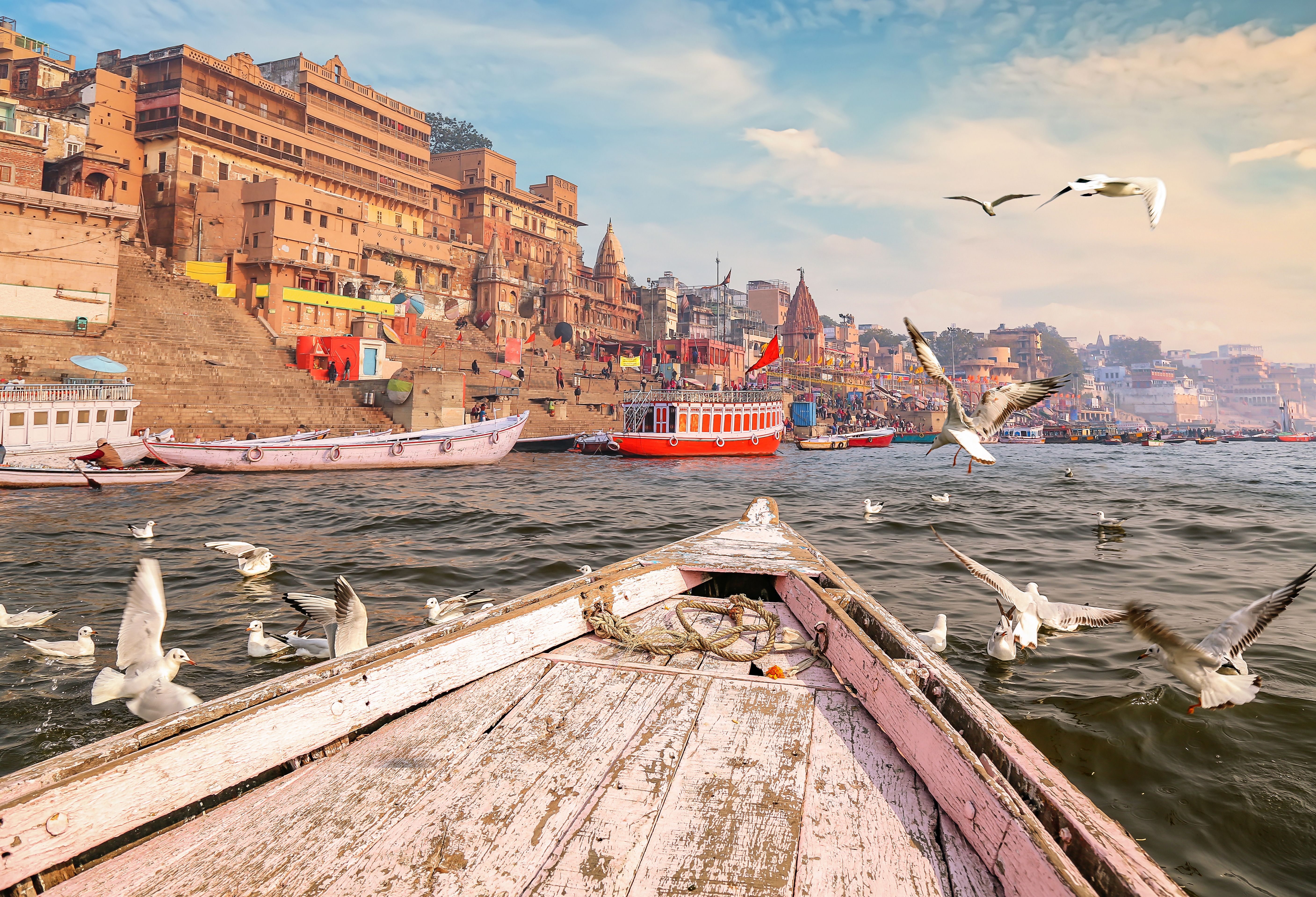 Ganges-rivier in Varanasi